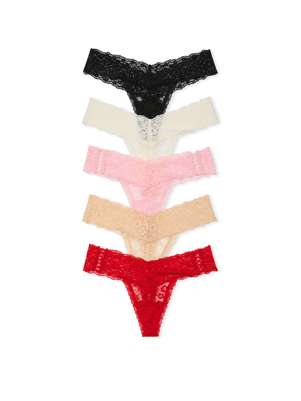 5-Pack Lace Thong Panties