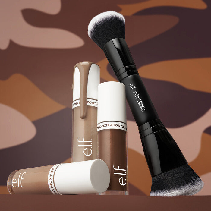 Liquid Bronzer & Contour Duo Brush