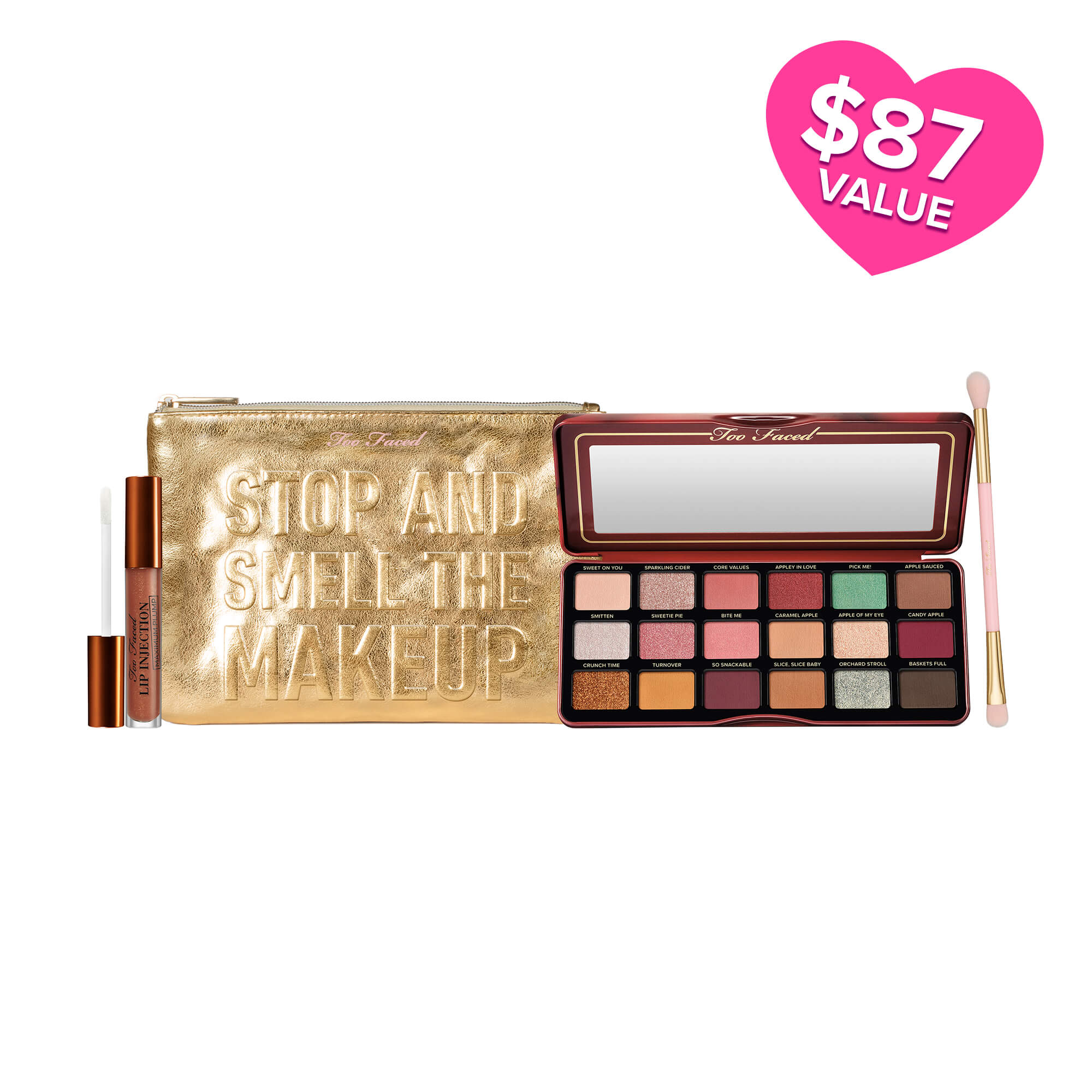 Too Faced - Appley In Love Set: Eye Shadow & Lip Plumper | Set de Maquillaje Versátil