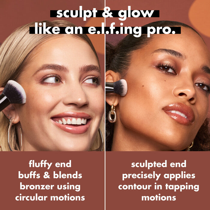 Liquid Bronzer & Contour Duo Brush