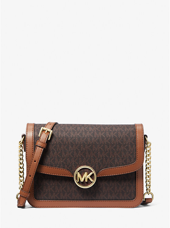 Michael Kors - Leida Medium Signature Logo Shoulder Bag | Bolso de Hombro