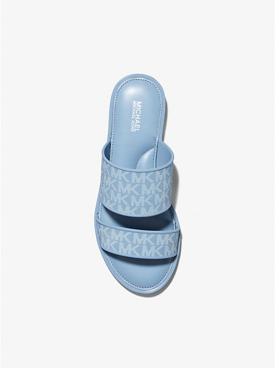 Michael Kors - Kennedy Logo PVC Slide Sandal | Sandalia para Dama