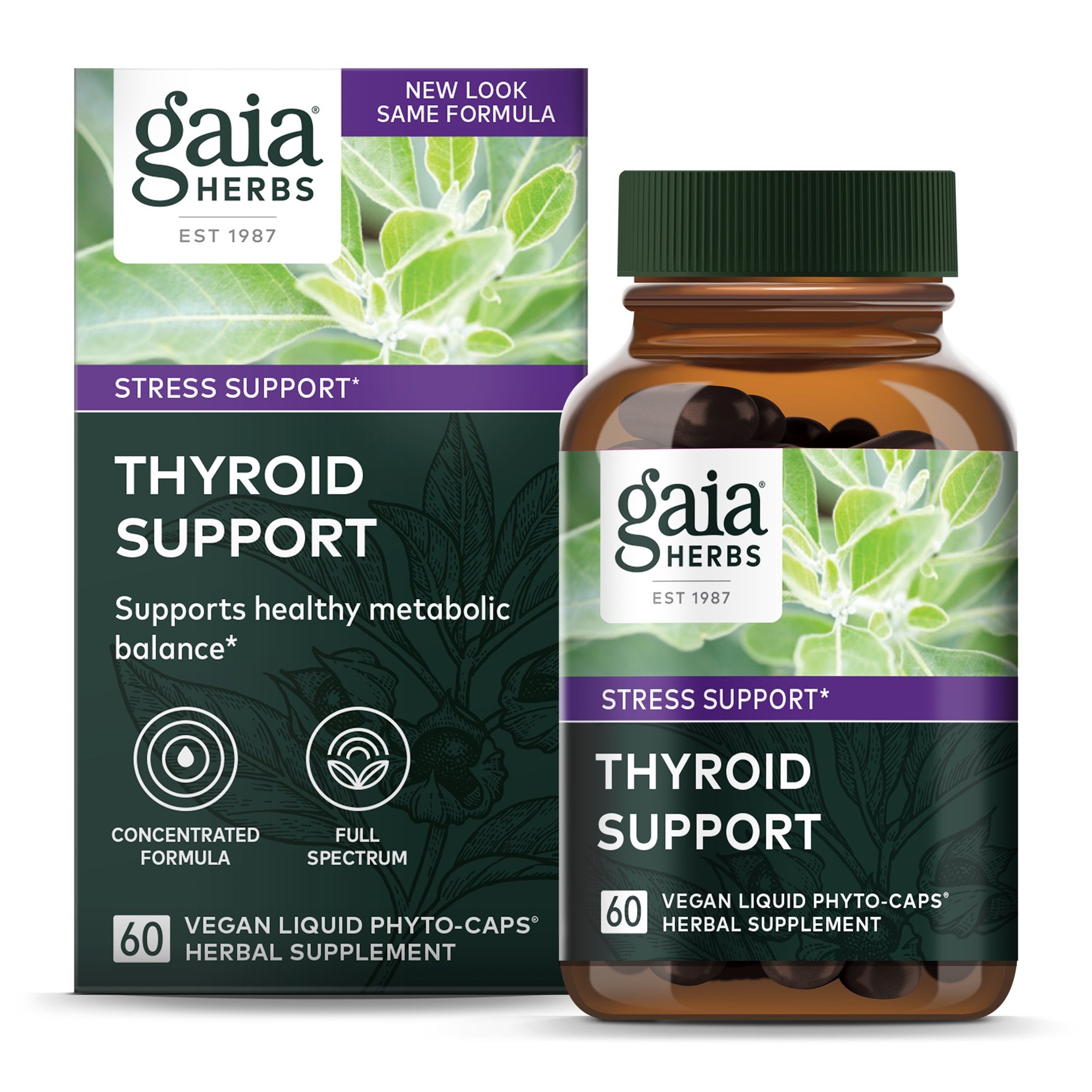 Gaia Herbs - Thyroid Support | Suplemento Alimenticio