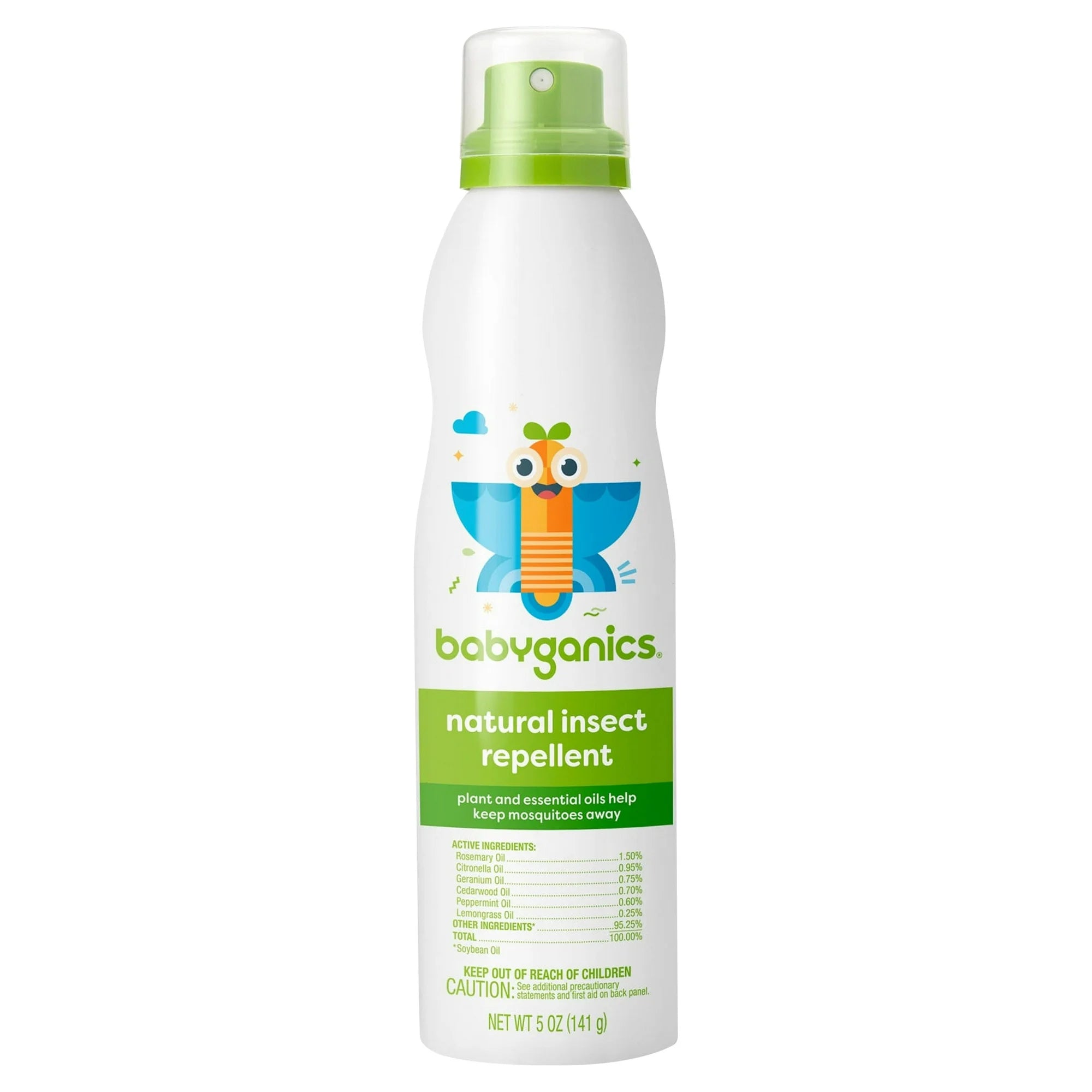 BabyGanics - Kids Continuous Spray Insect Repellent | Repelente para Moscos Protección Natural y Segura para Niños