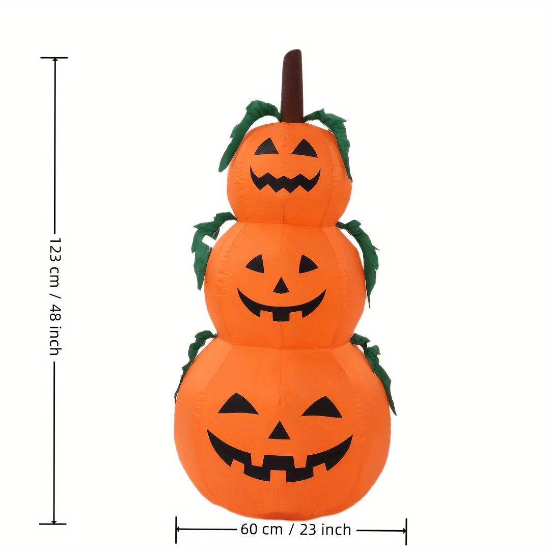 Calabaza Inflable de Halloween con Luces LED giratorias 1,2 Metros
