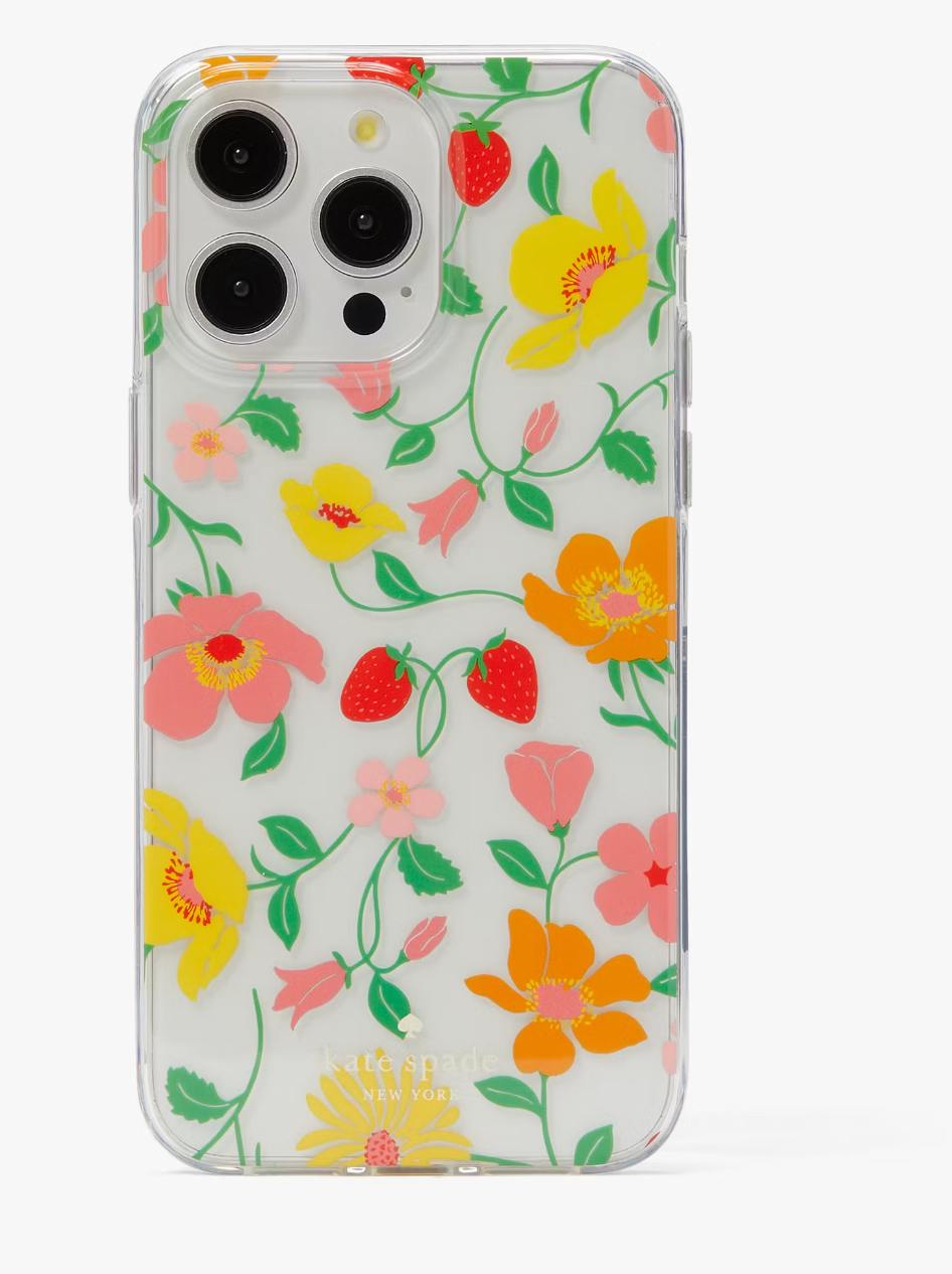 Strawberry Garden Stability Ring And Case iPhone 15 Pro Max (Funda + Ring)