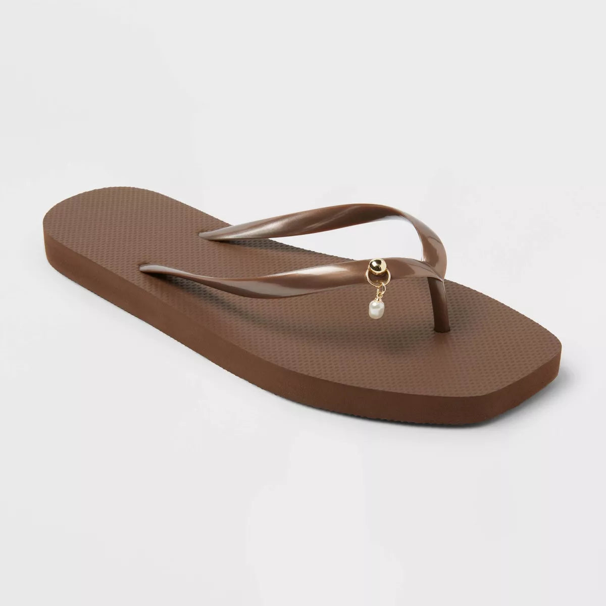Women's Palmer with Charm Square Toe Flip Flops - Shade & Shore