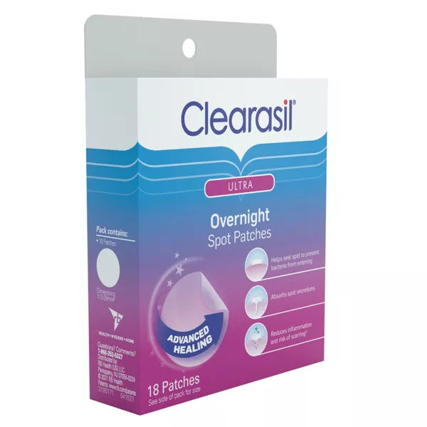 Clearasil Rapid Rescue Healing Spot Patches 18ct