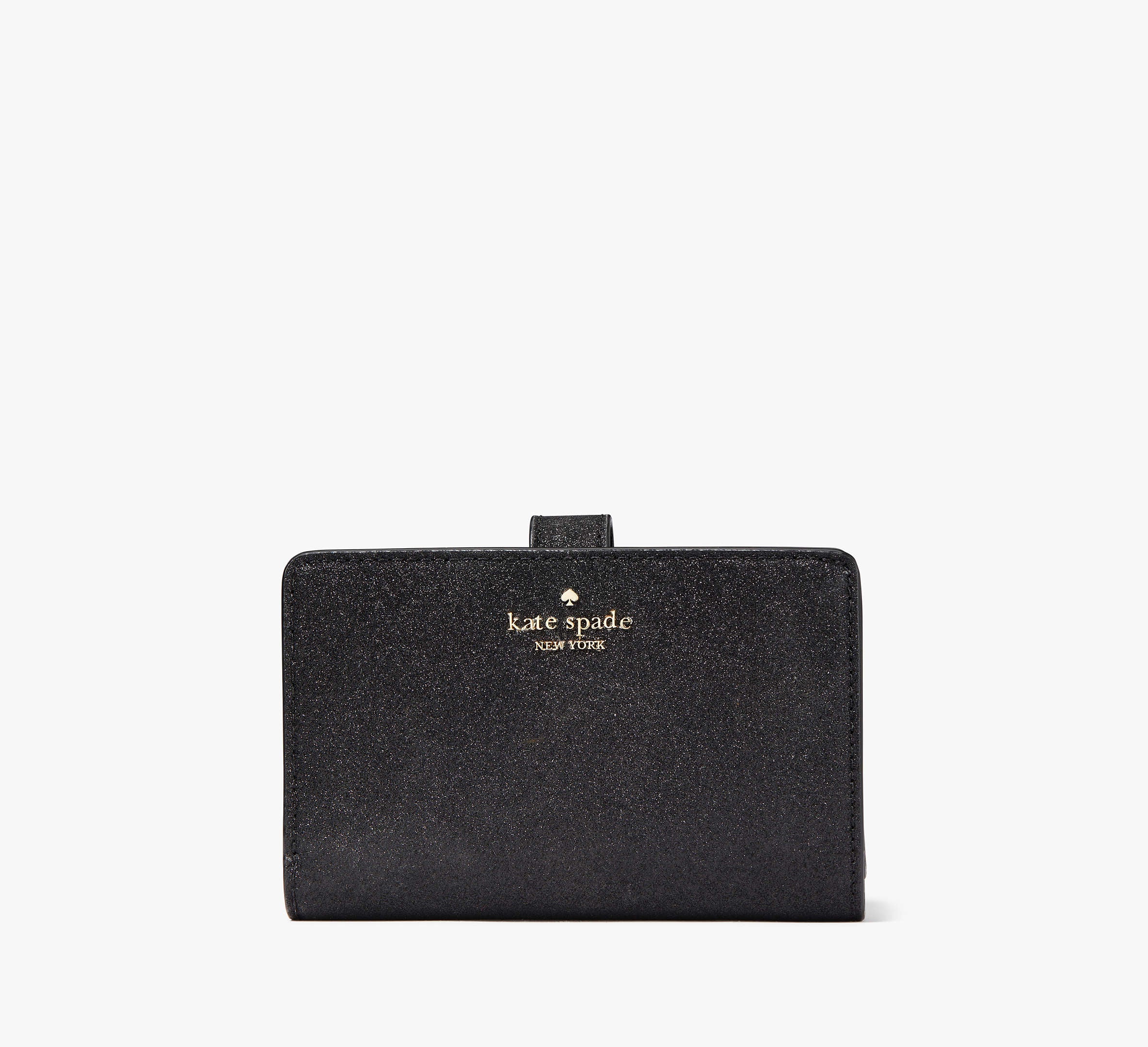 Kate Spade Glimmer Glitter Medium Compact Bifold Wallet