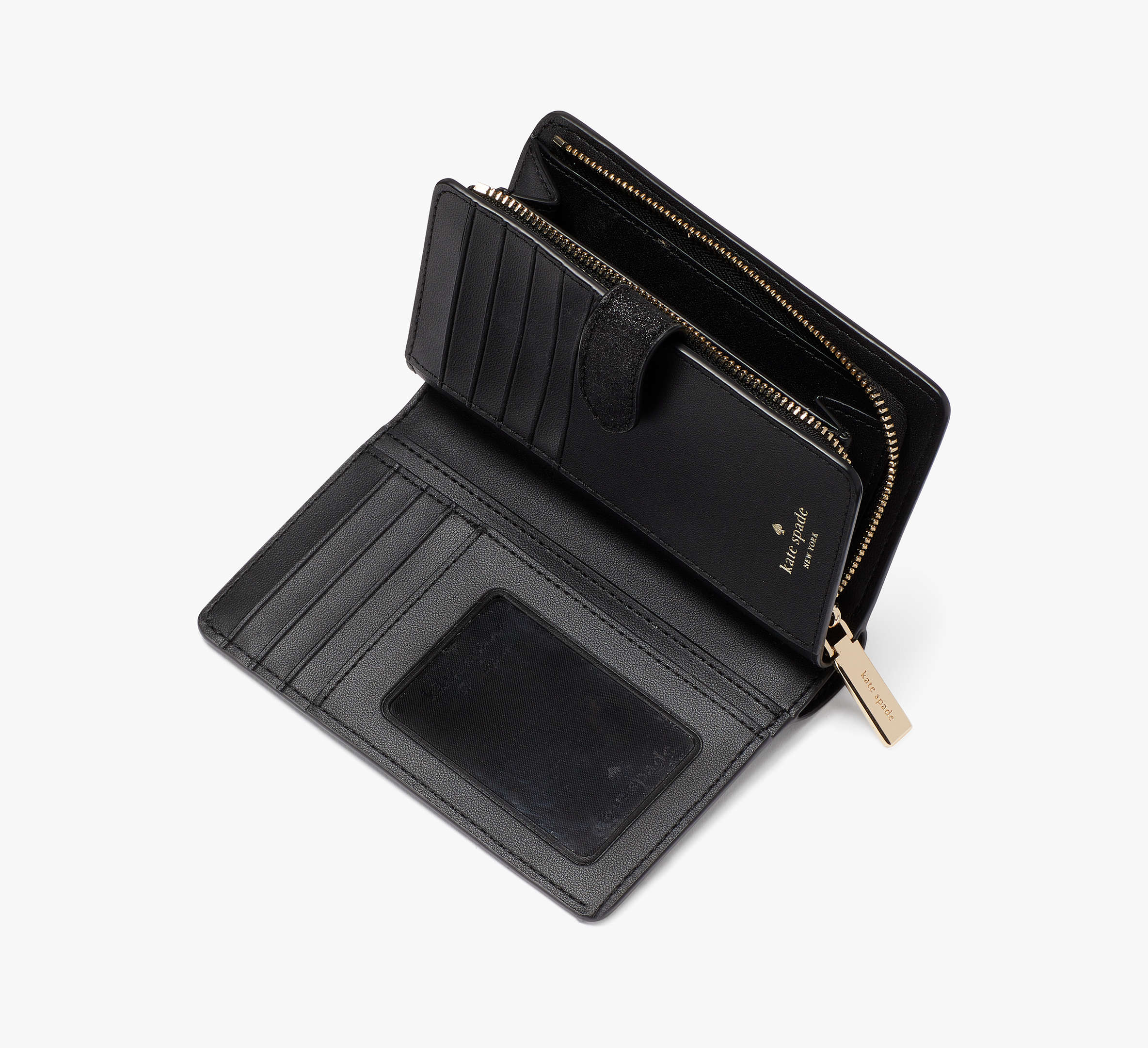 Glimmer Glitter Medium Compact Bifold Wallet