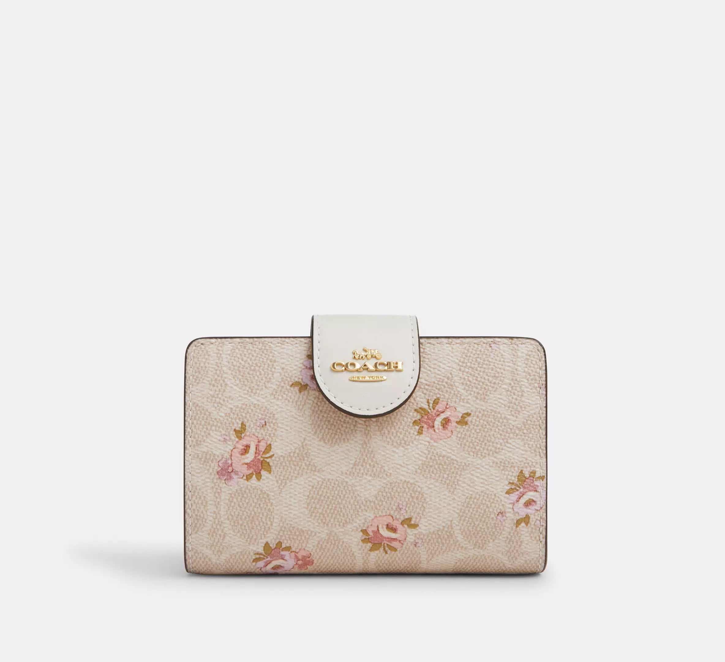 Medium Corner Zip Wallet In Signature Canvas