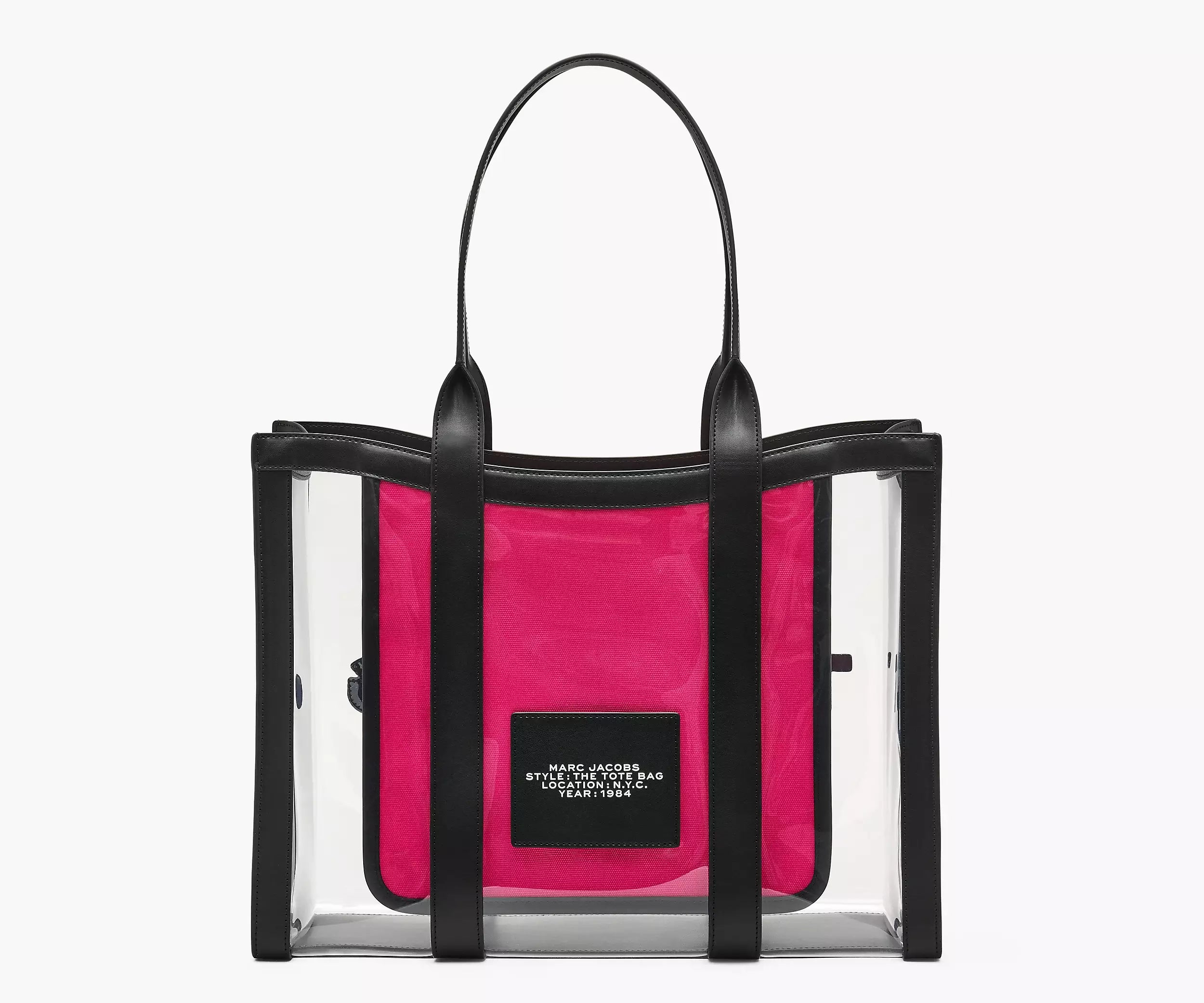 The Clear Large Tote Bag - Black