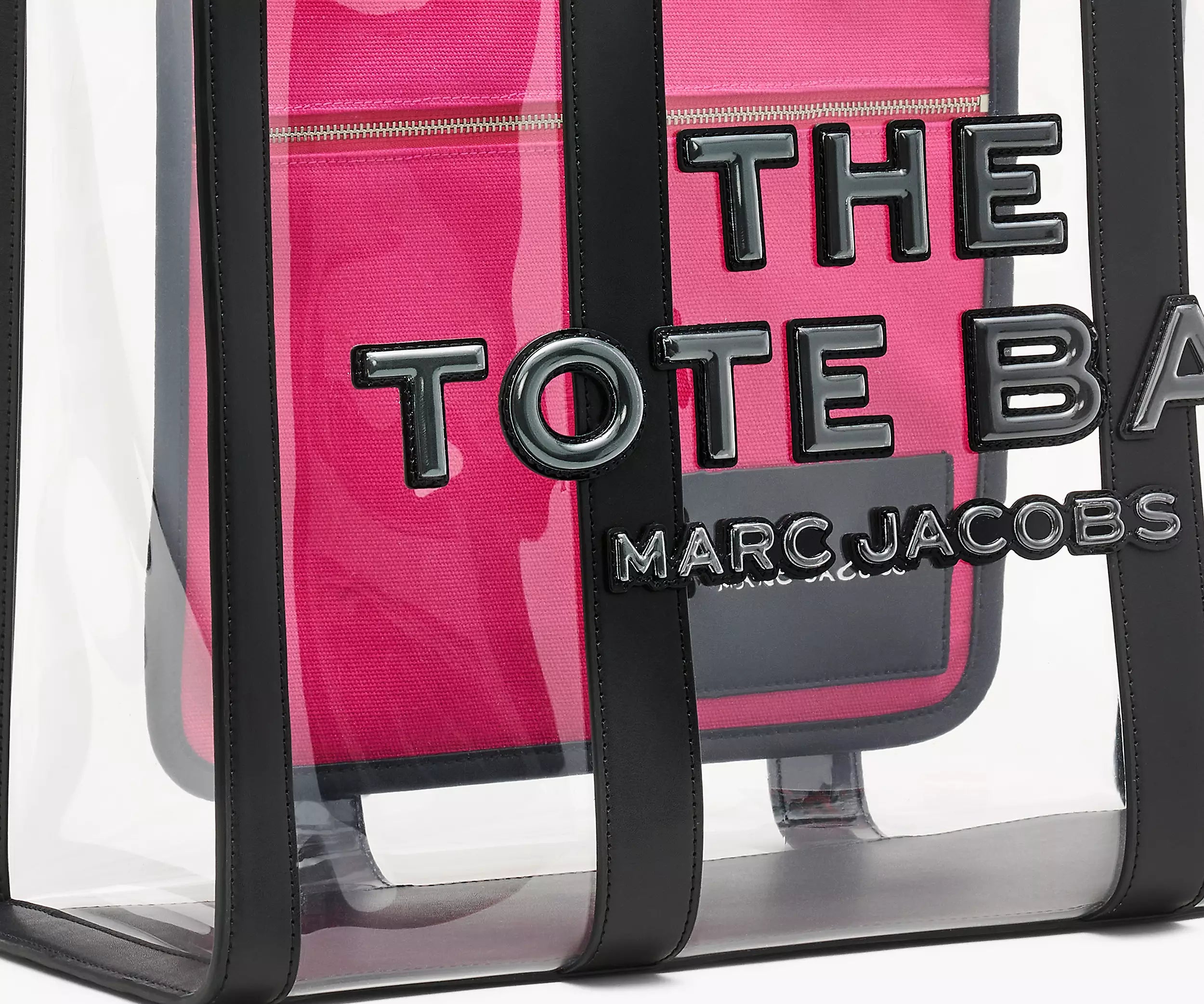 The Clear Large Tote Bag - Black