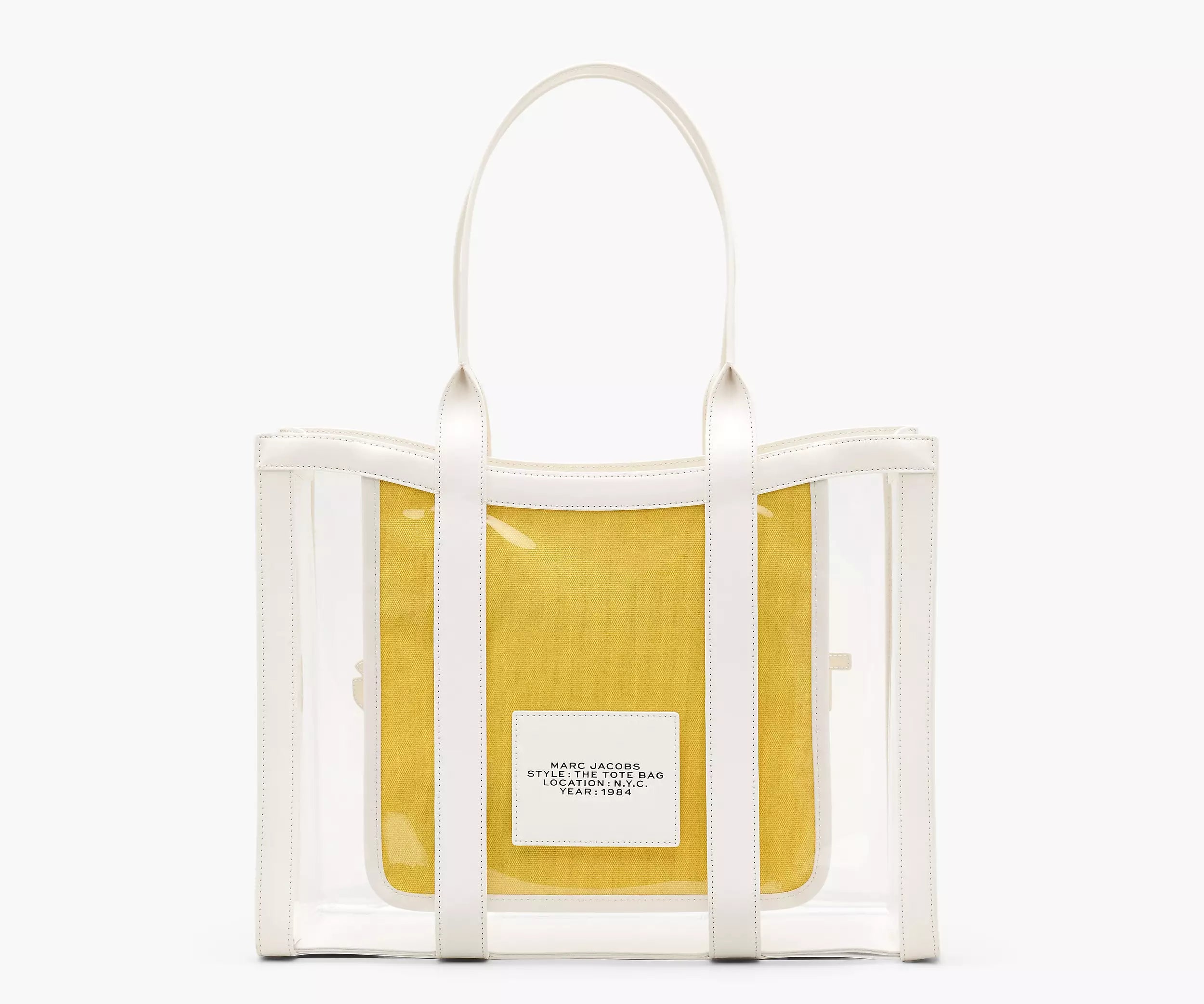 The Clear Large Tote Bag - White