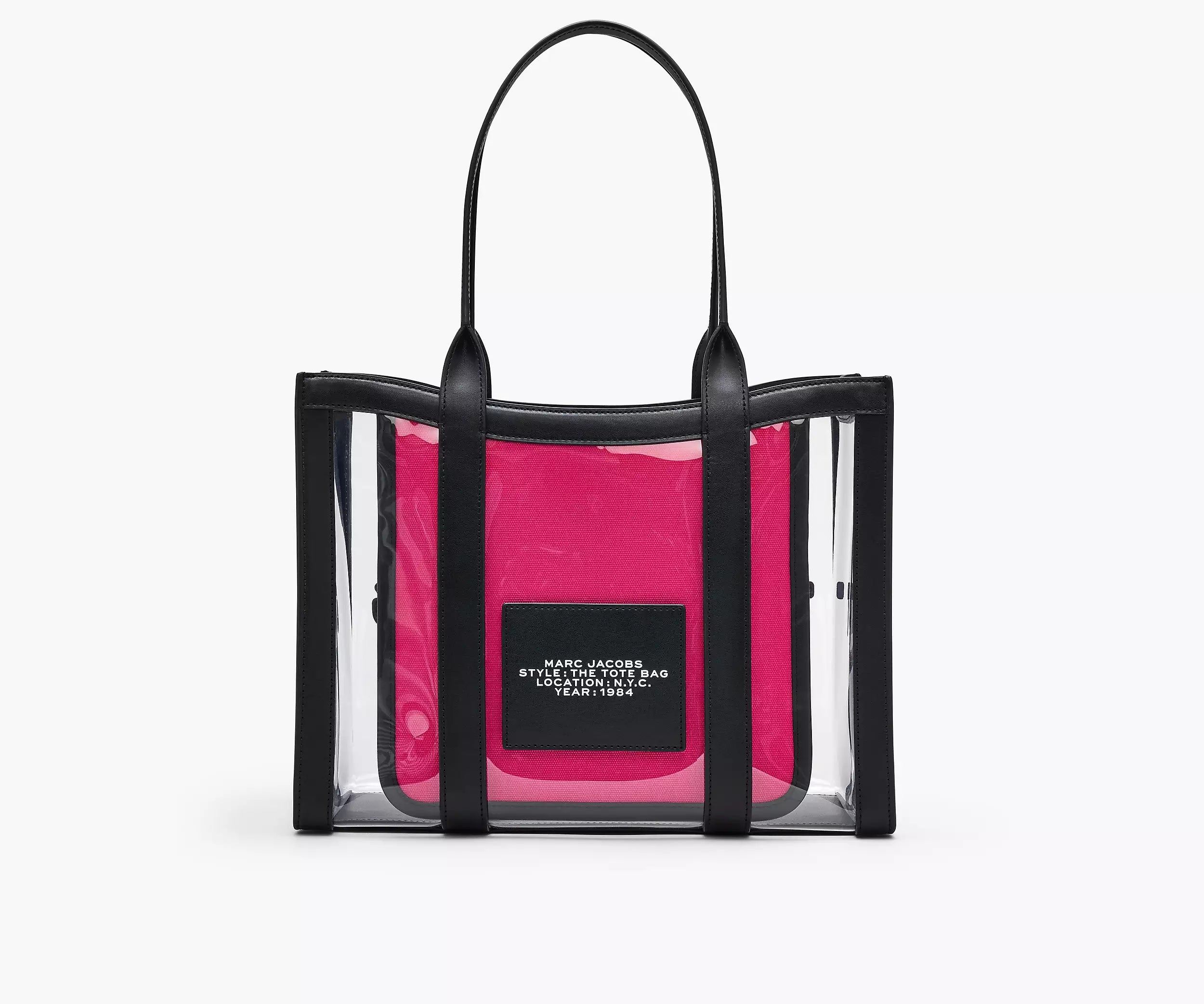 The Clear Medium Tote Bag - Black