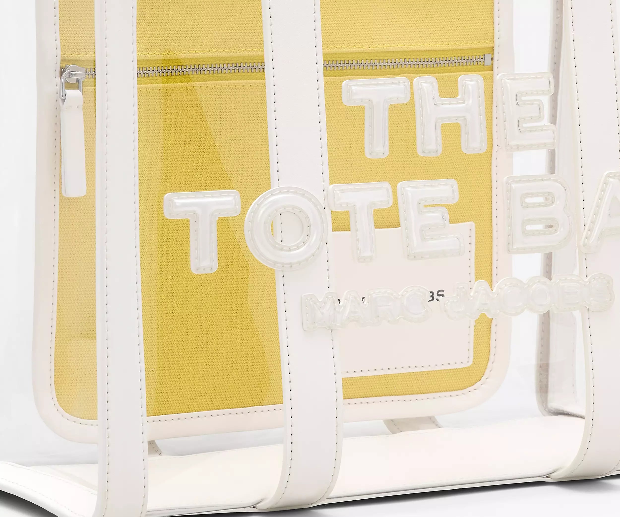 The Clear Medium Tote Bag - White