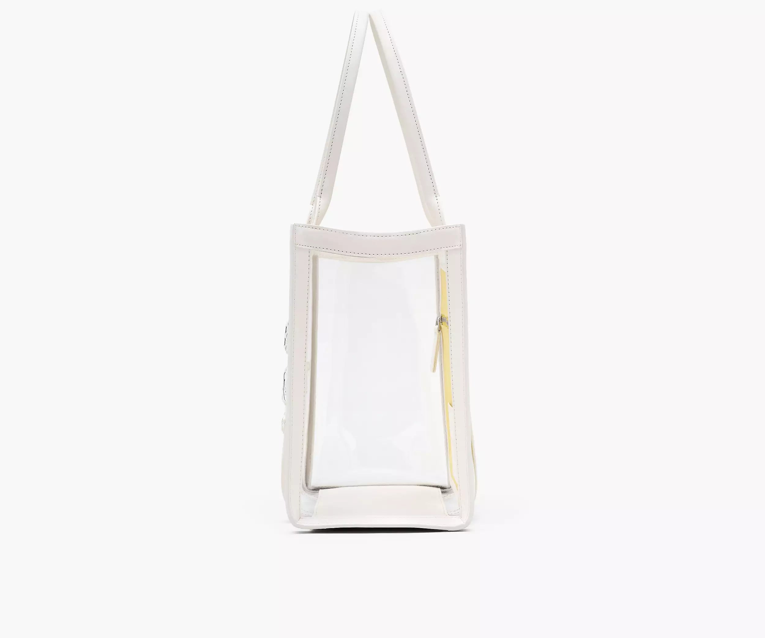 The Clear Medium Tote Bag - White