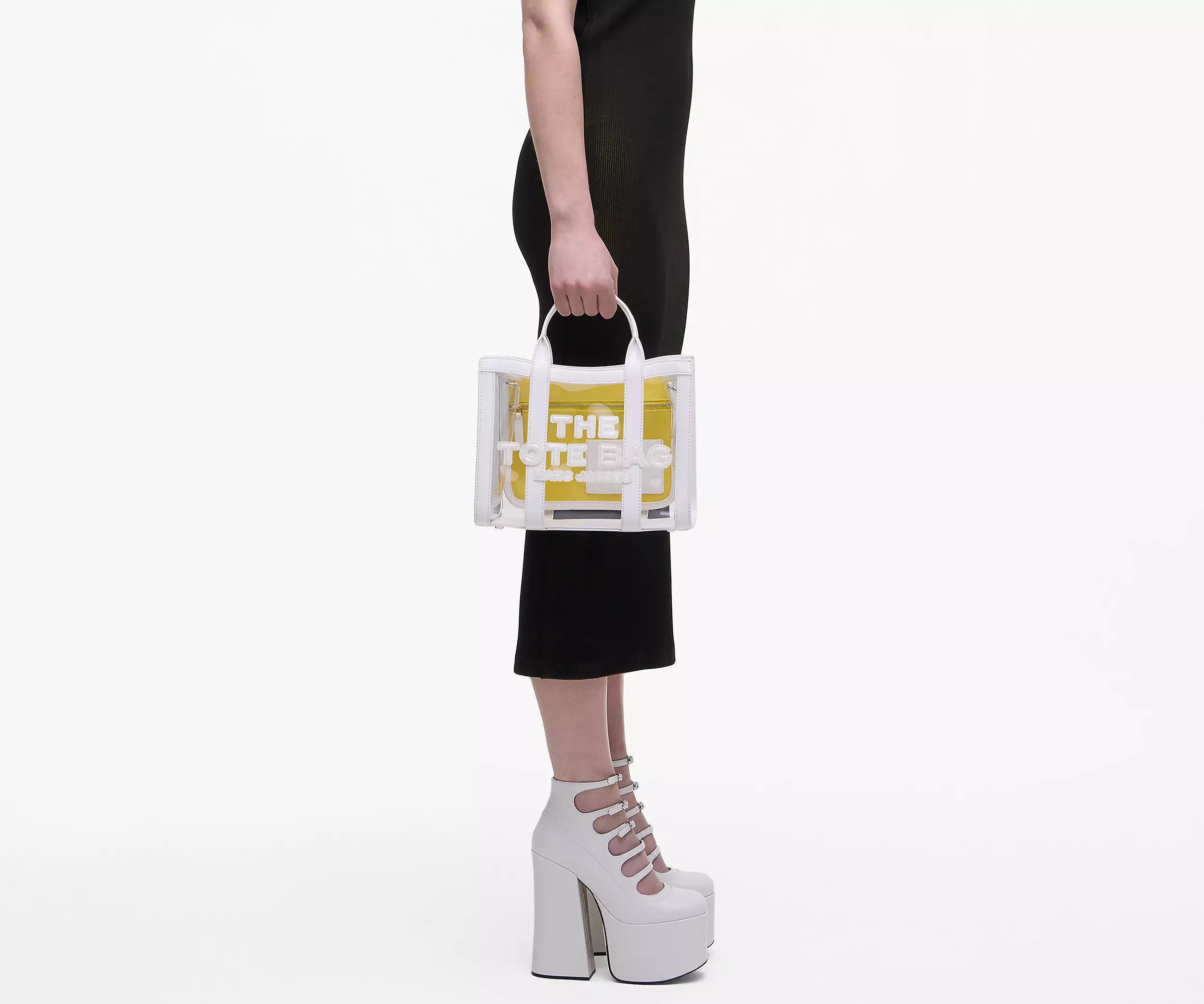 The Clear Small Tote Bag - White