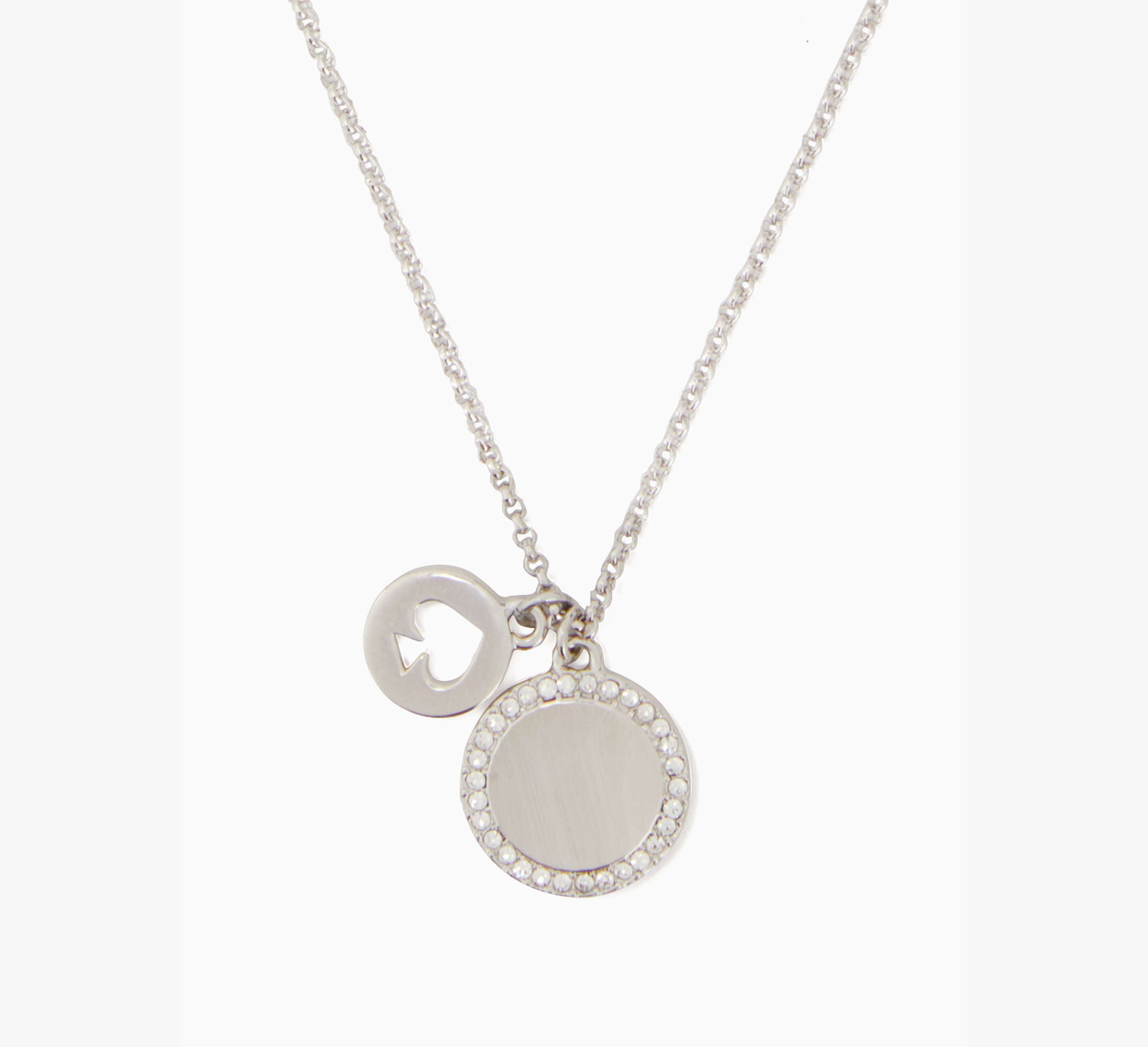 Spot The Spade Pave Charm Pendant Necklace