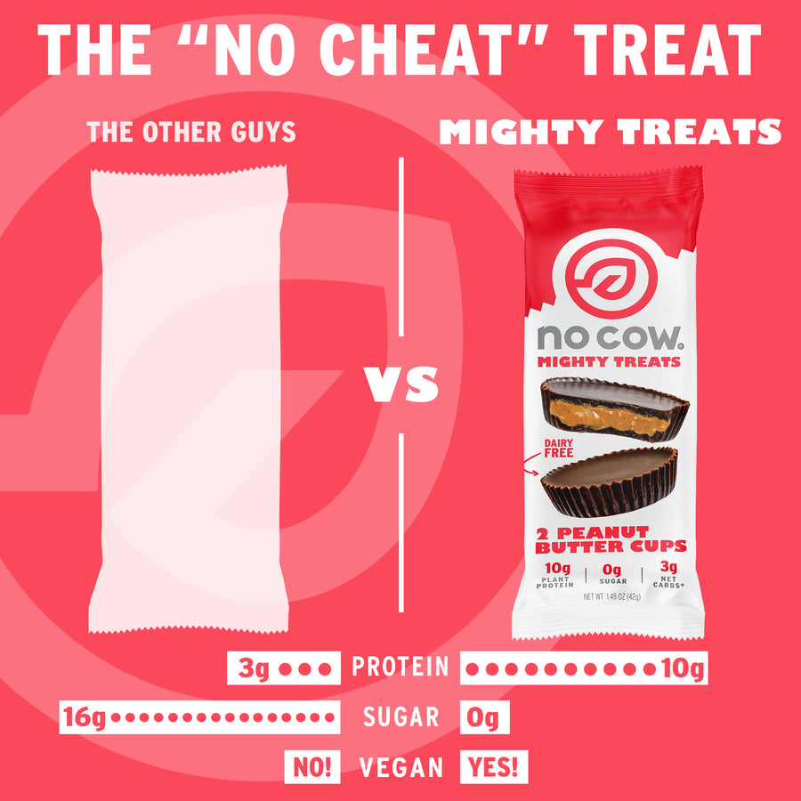 24 Cups NoCow - Peanut Butter Cups - 24 Cups | Postre Saludable