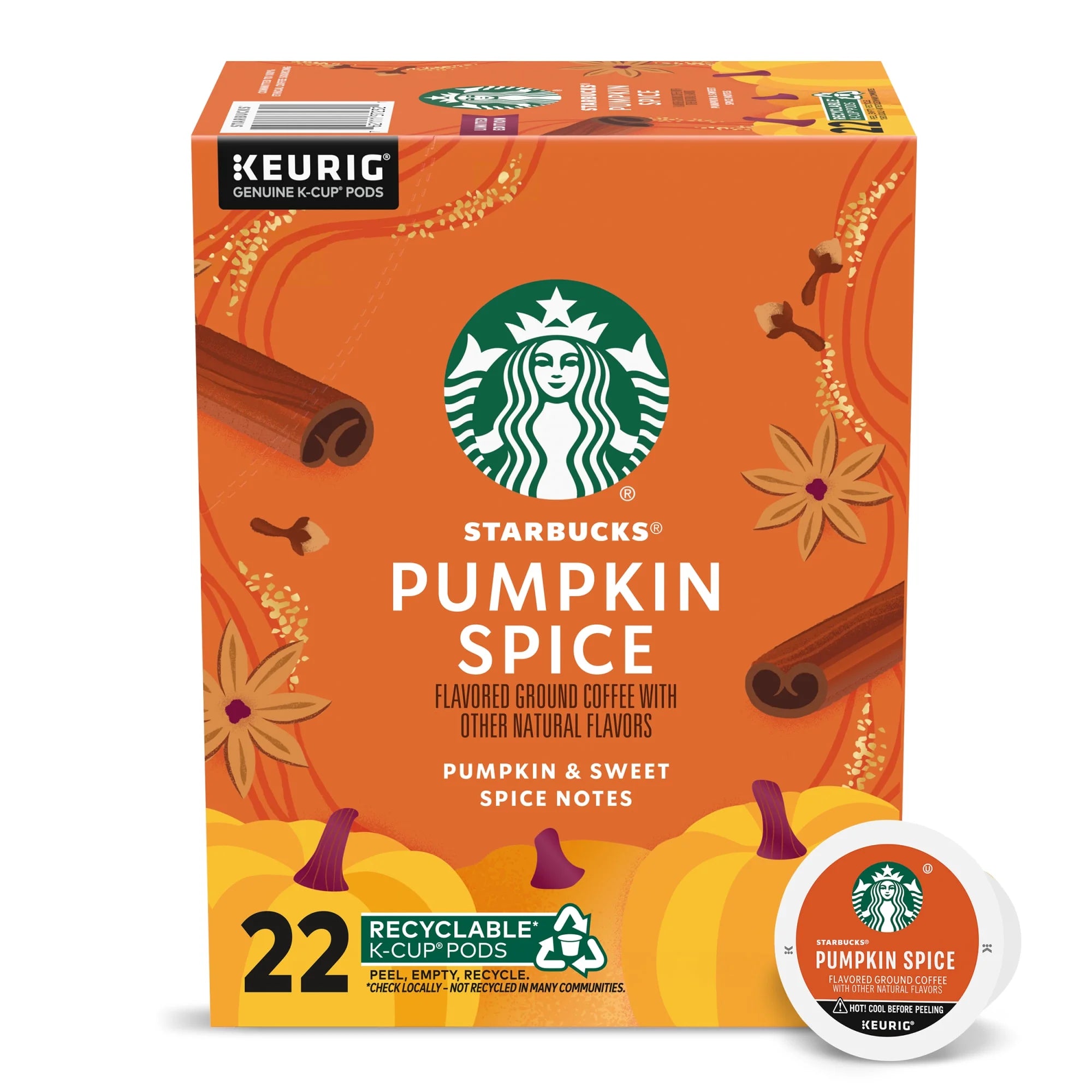 Starbucks - K-Cup Sabor Pumpkin Spice | Café Mólido Rápido y Delicioso