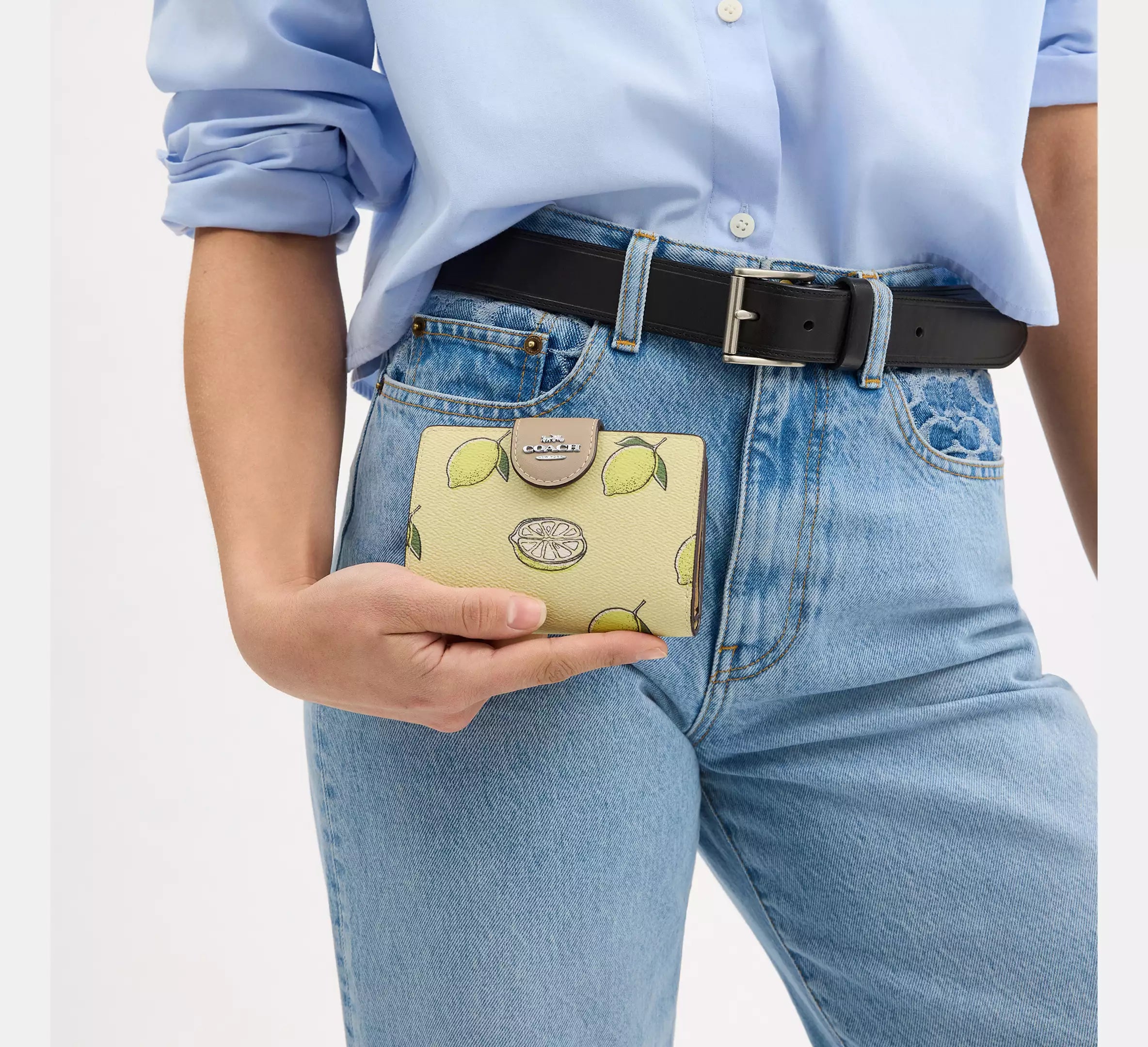 Medium Corner Zip Wallet In Signature Canvas