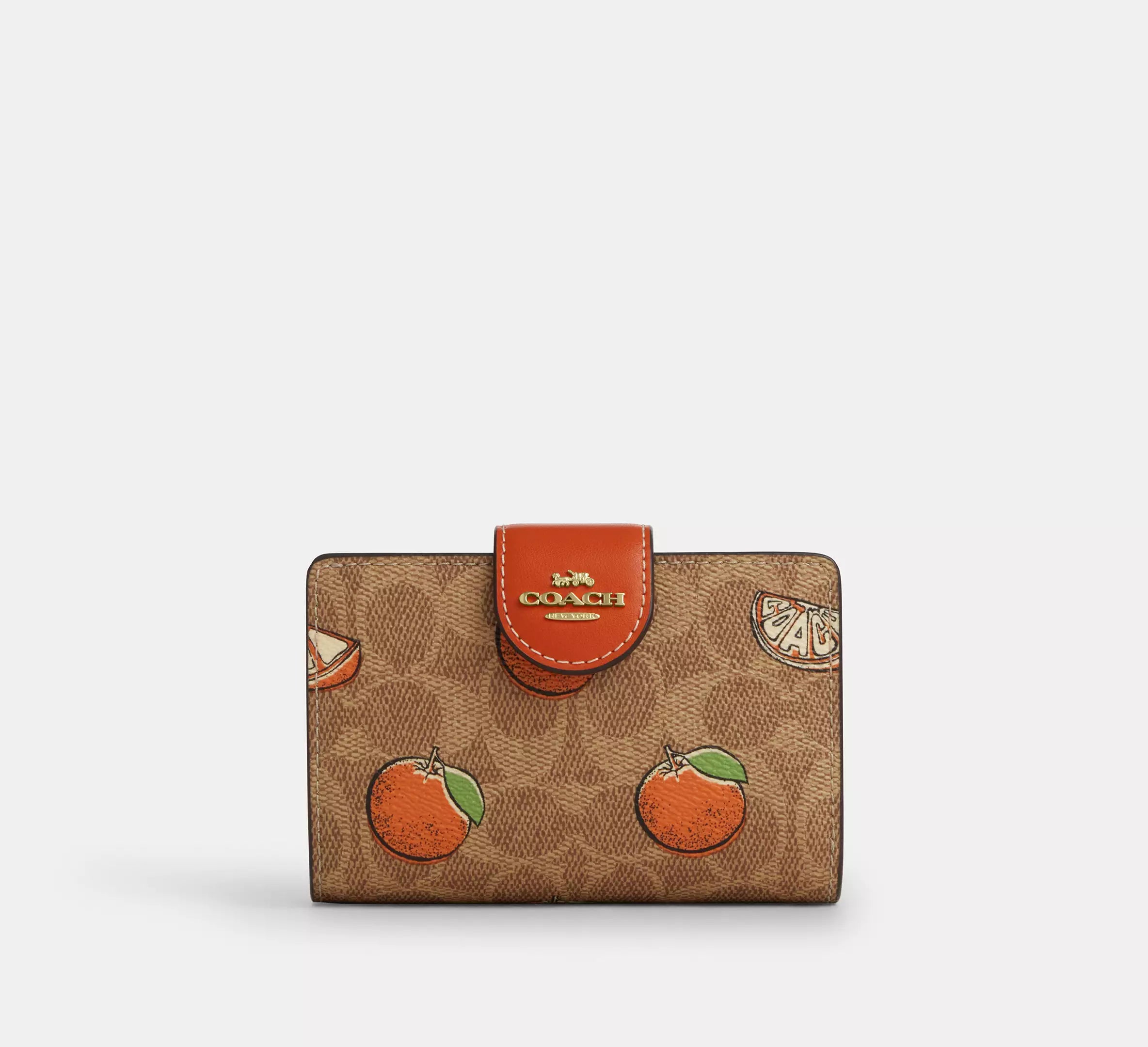 Medium Corner Zip Wallet In Signature Canvas