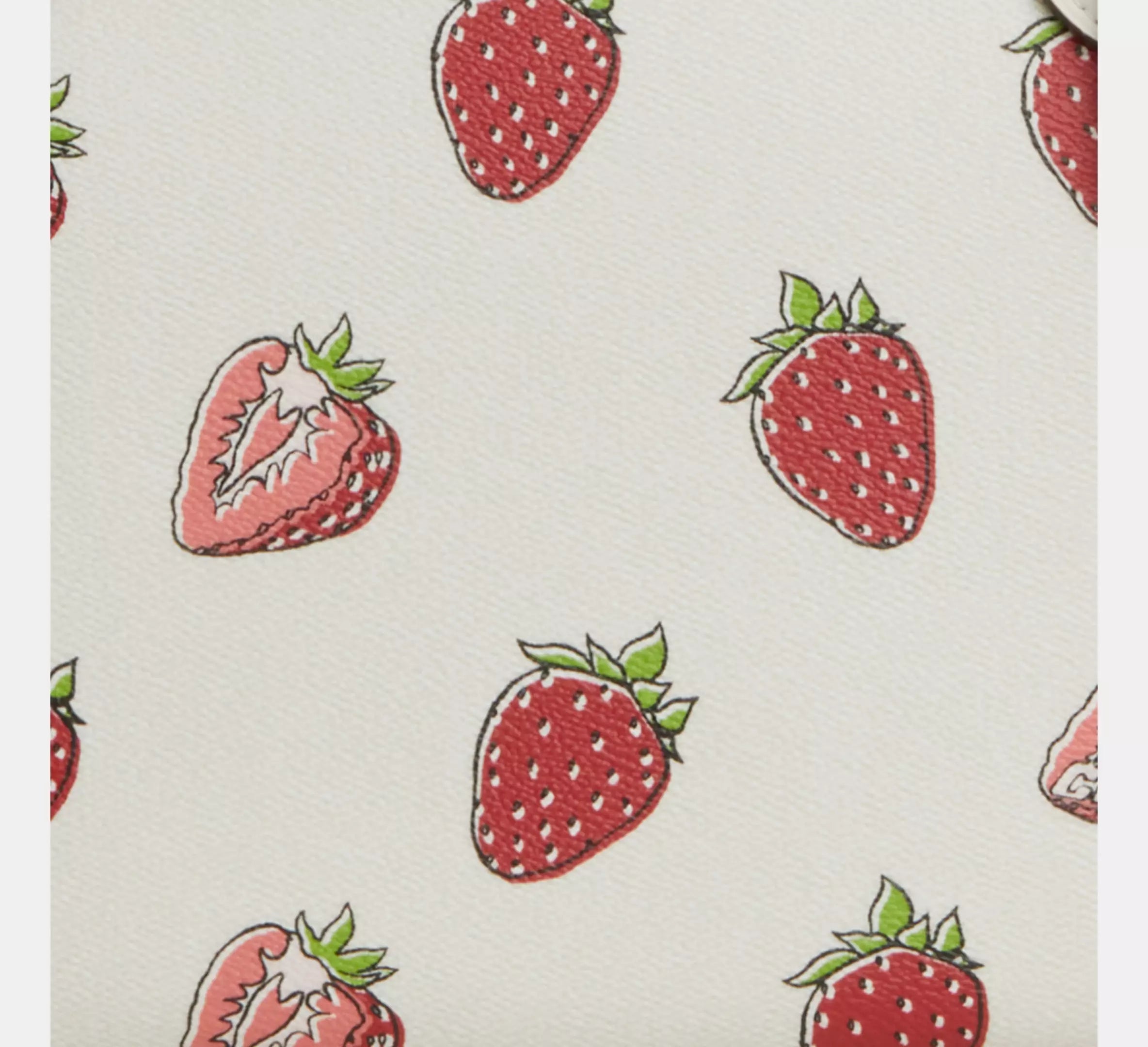 Gallery Tote Bag With Strawberry Print