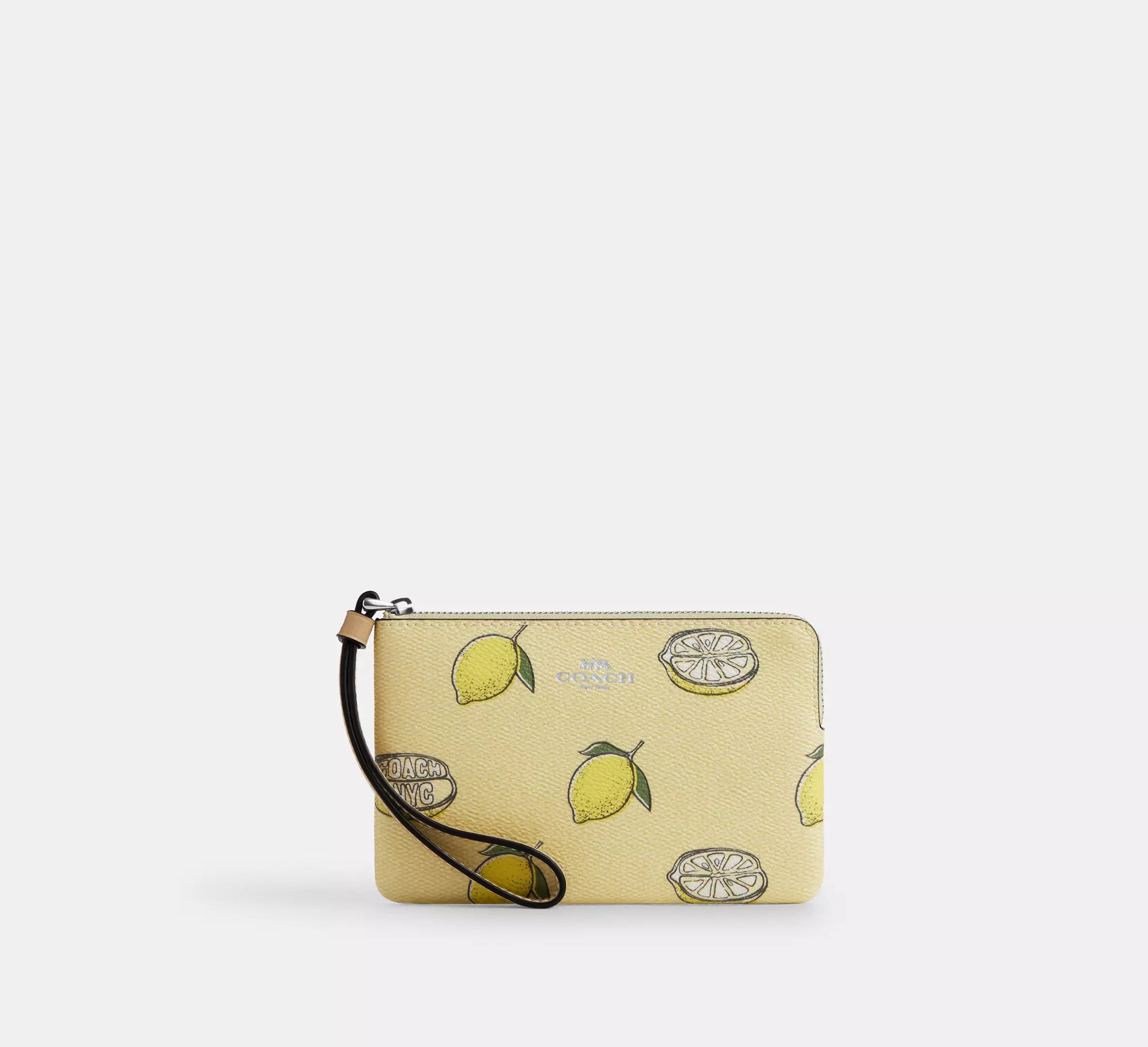 Corner Zip Wristlet In Signature Canvas