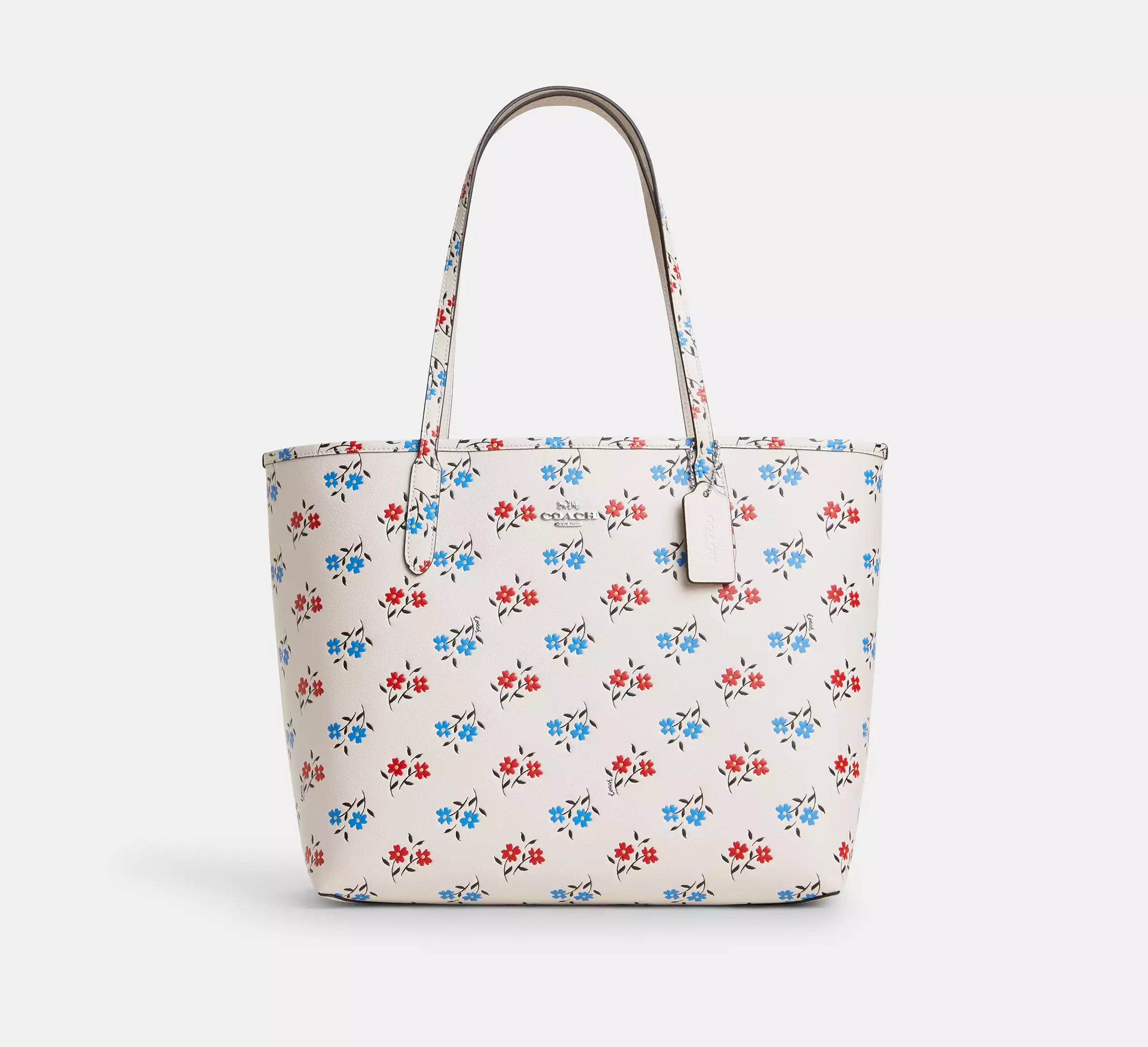 Floral print tote bag on sale