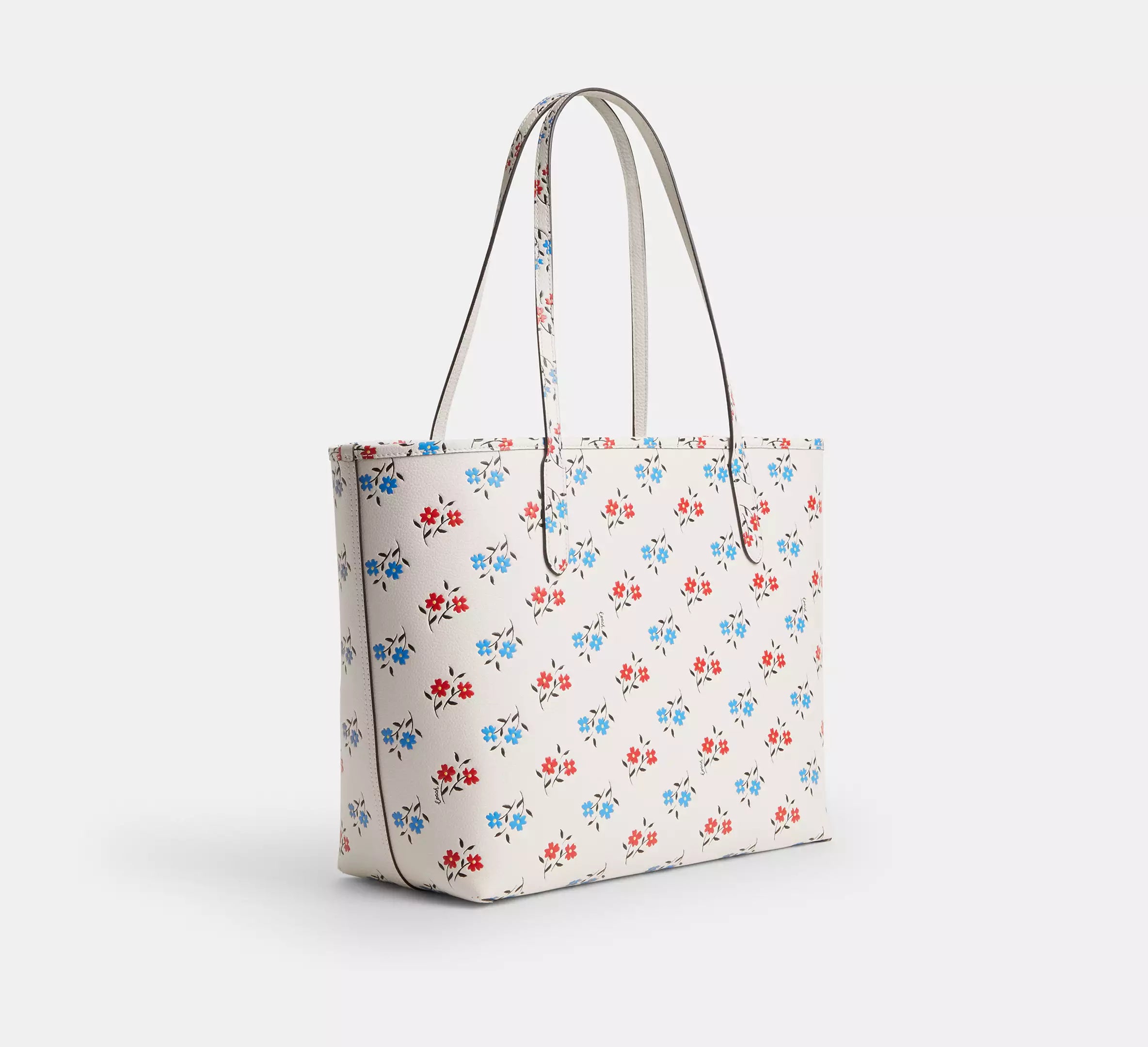 City Tote Bag With Floral Print