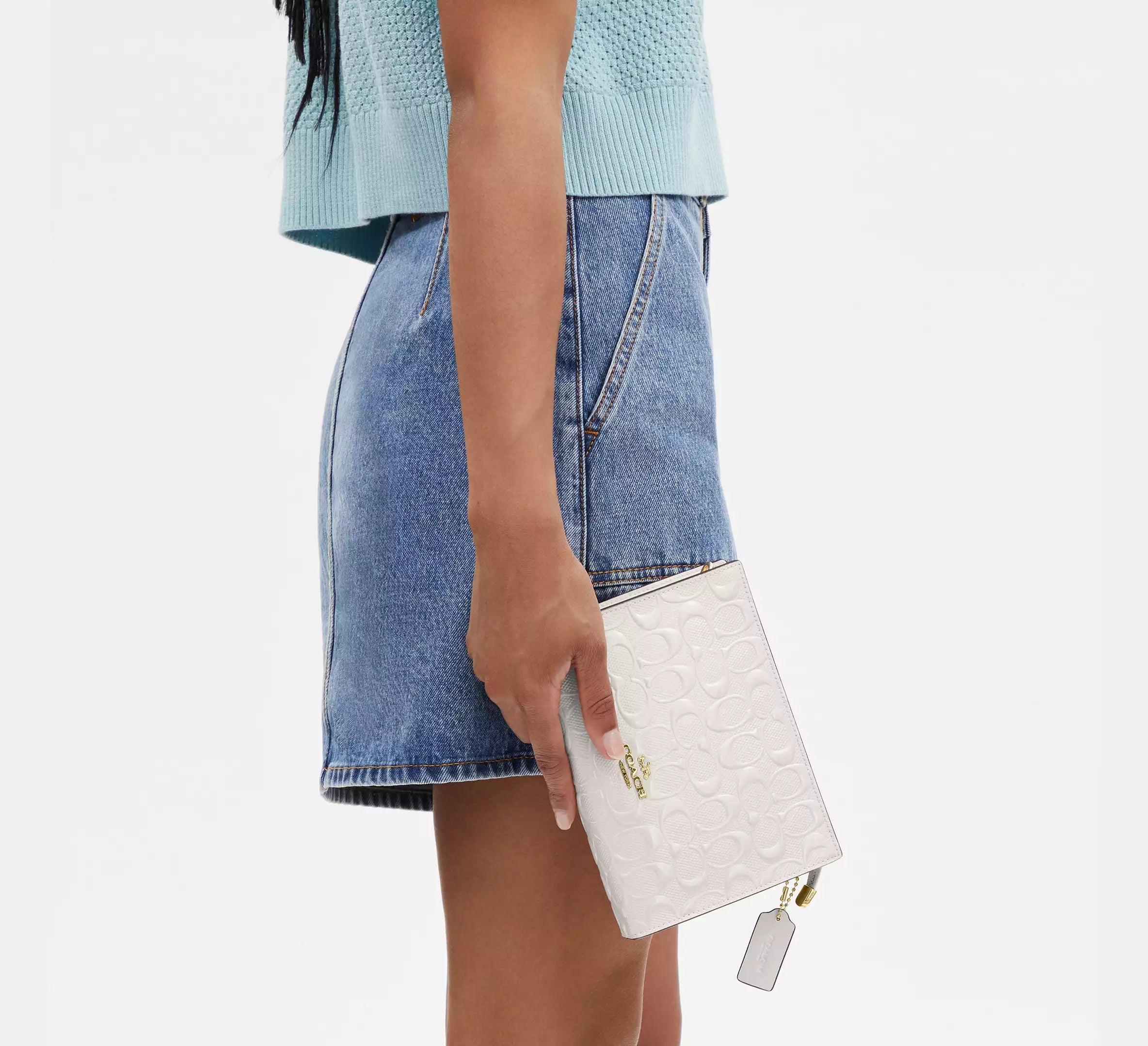 Slim Crossbody In Signature Leather