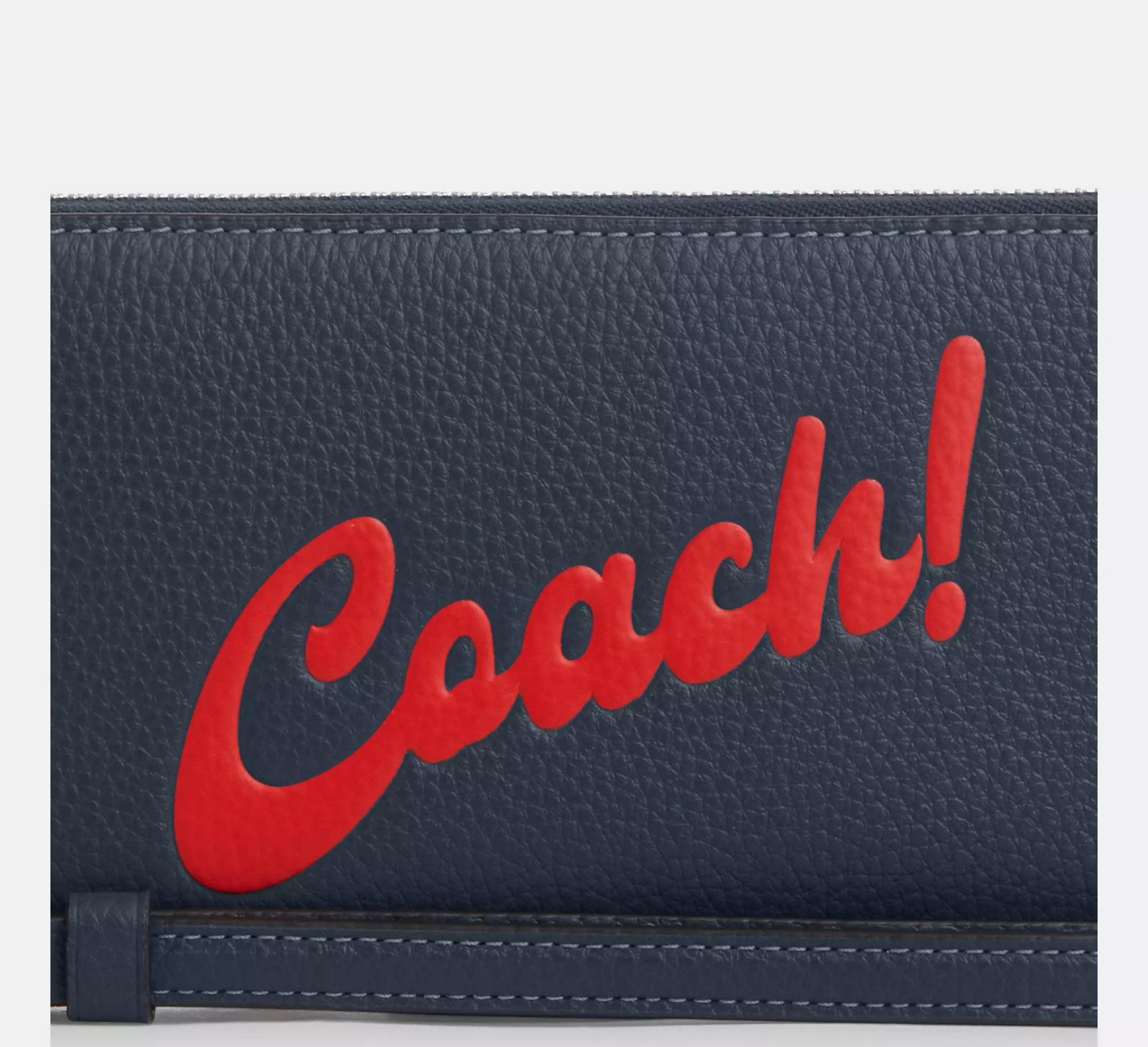 Long Zip Around Wallet With Coach Graphic