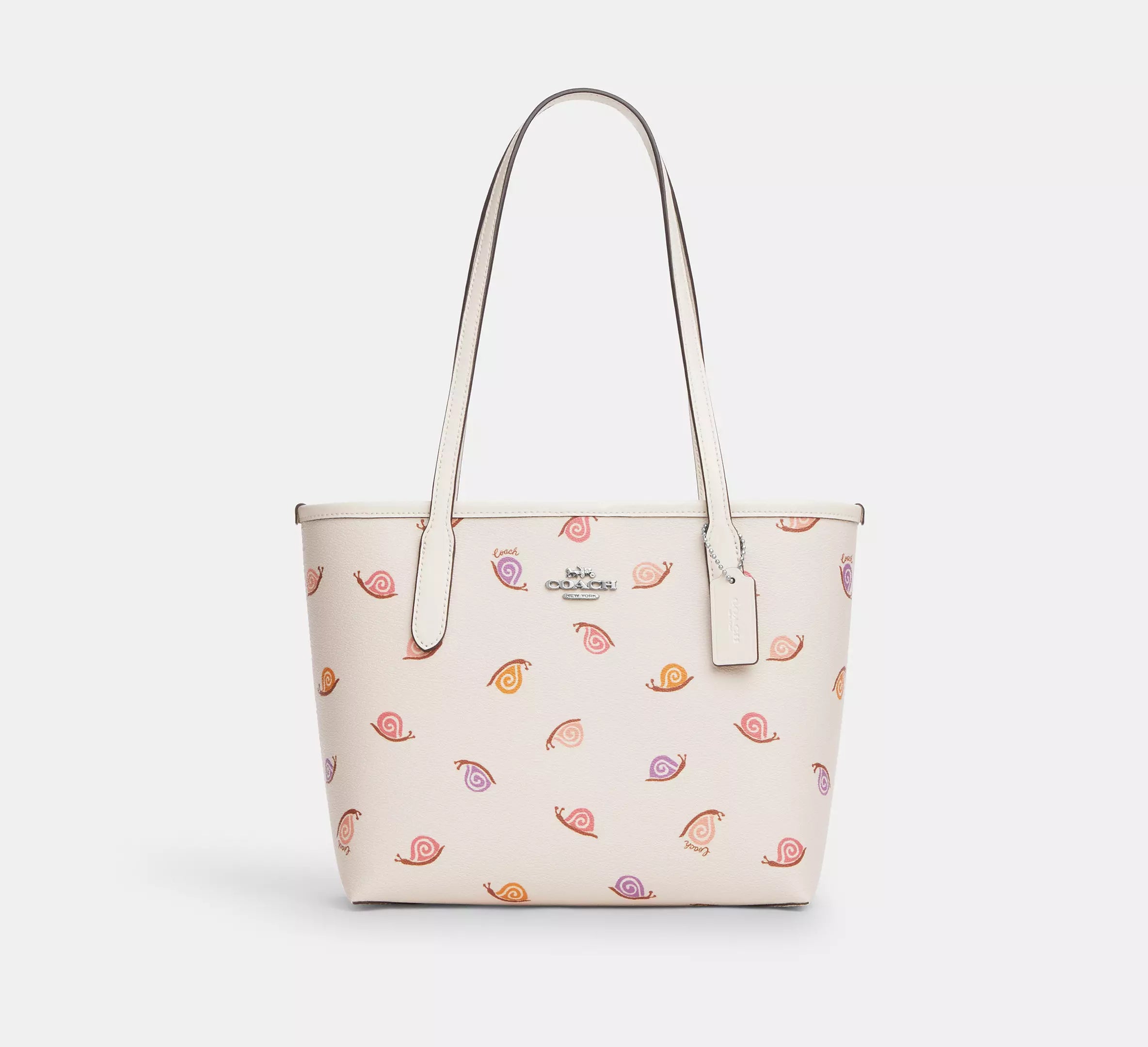 Small City Tote With Snail Print