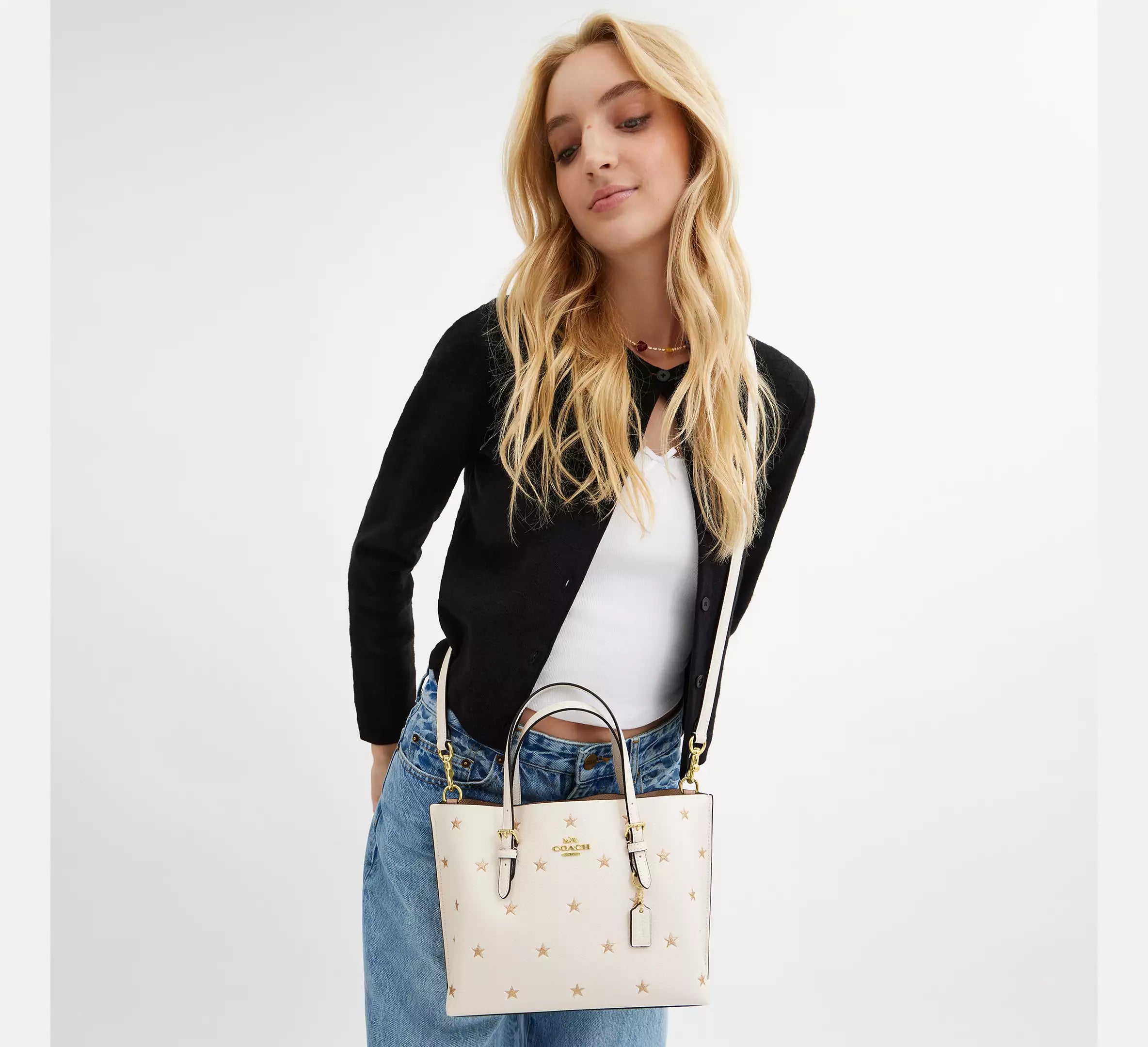 Mollie Tote Bag 25 With Star Print