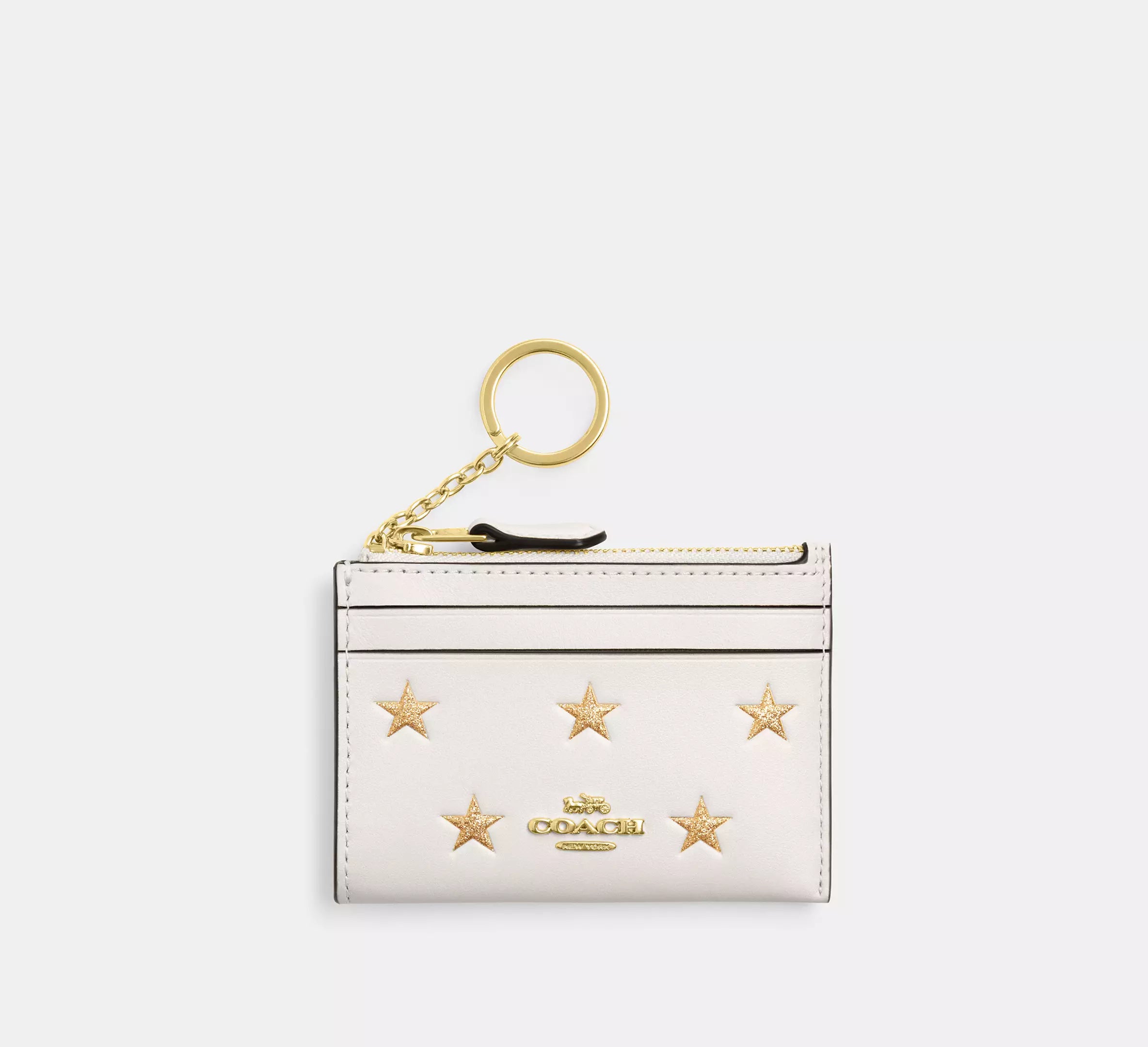 Mini Skinny Id Case With Star Print