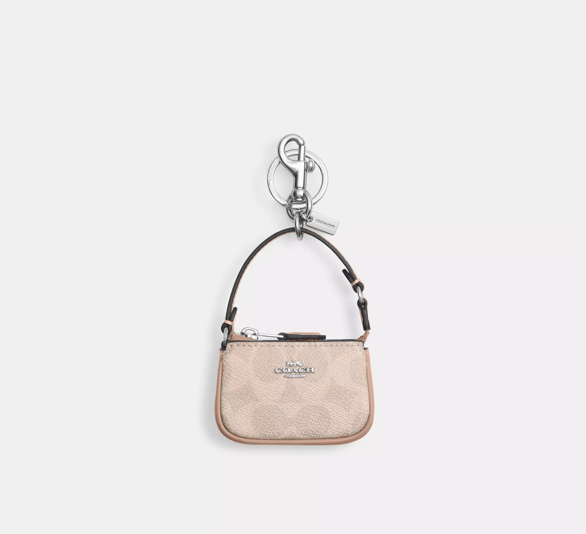 Mini Nolita Bag Charm In Signature Canvas