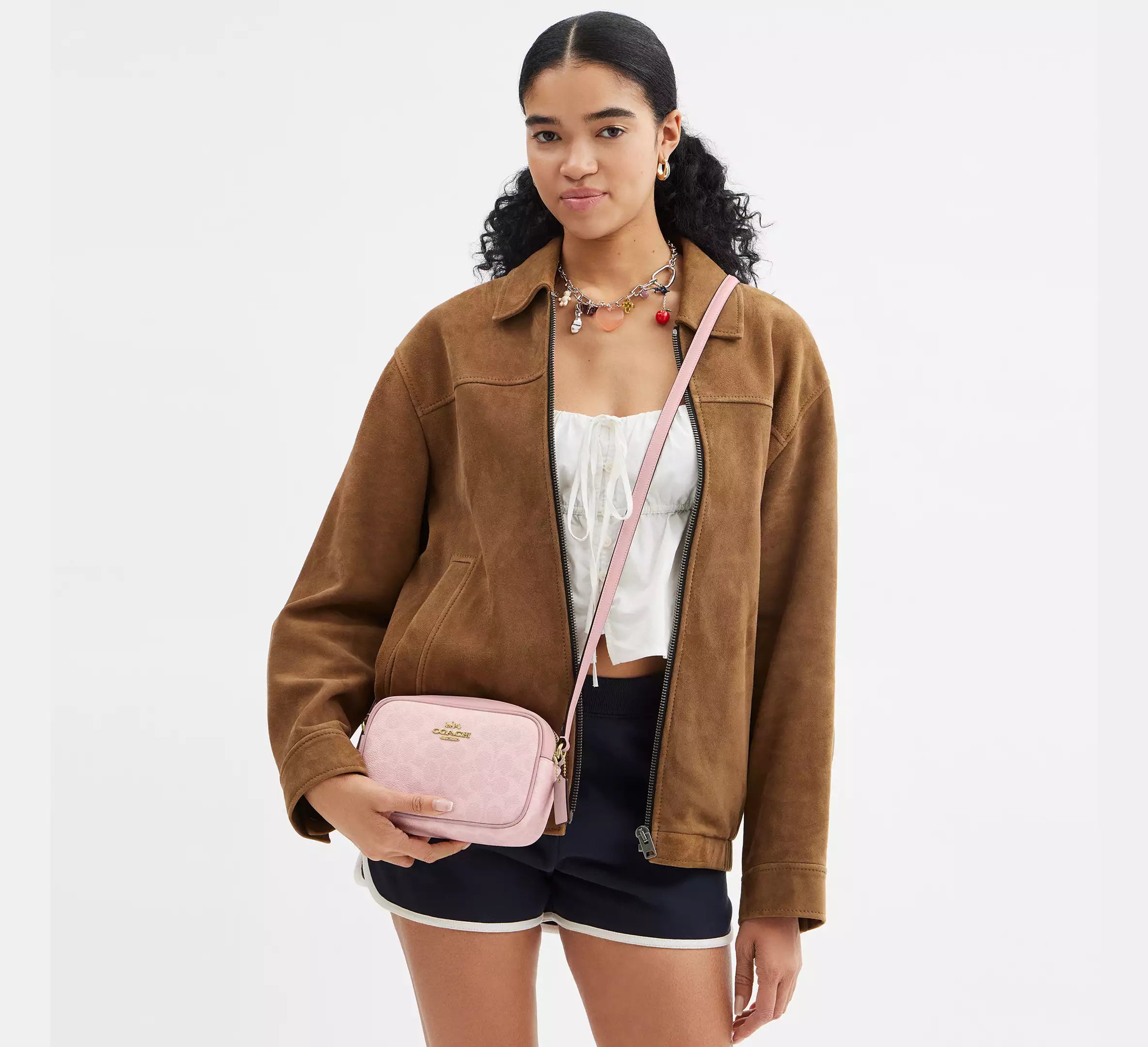 Mini Jamie Camera Bag In Signature Canvas