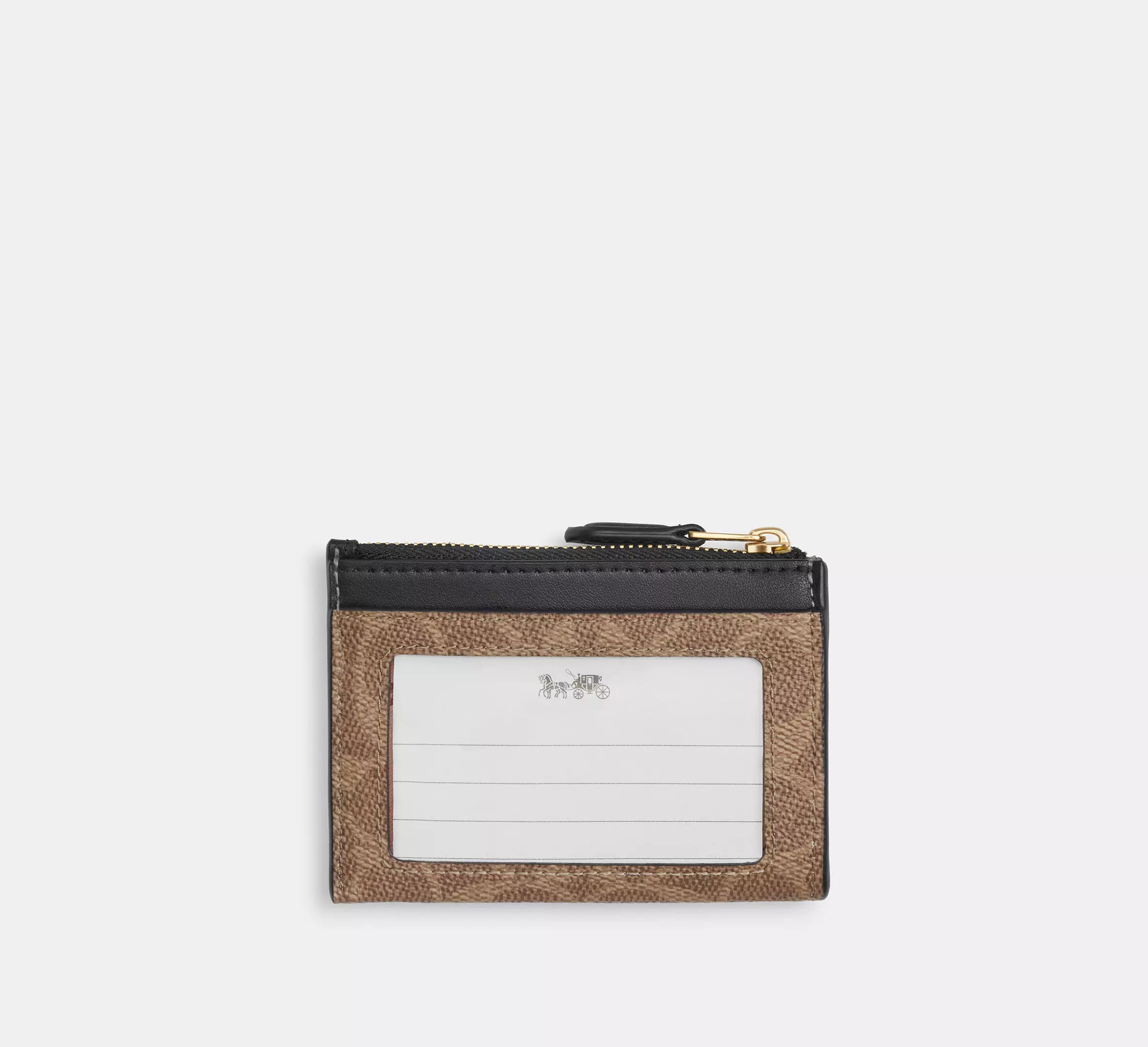 Mini Skinny Id Case In Signature Canvas With Floral Print