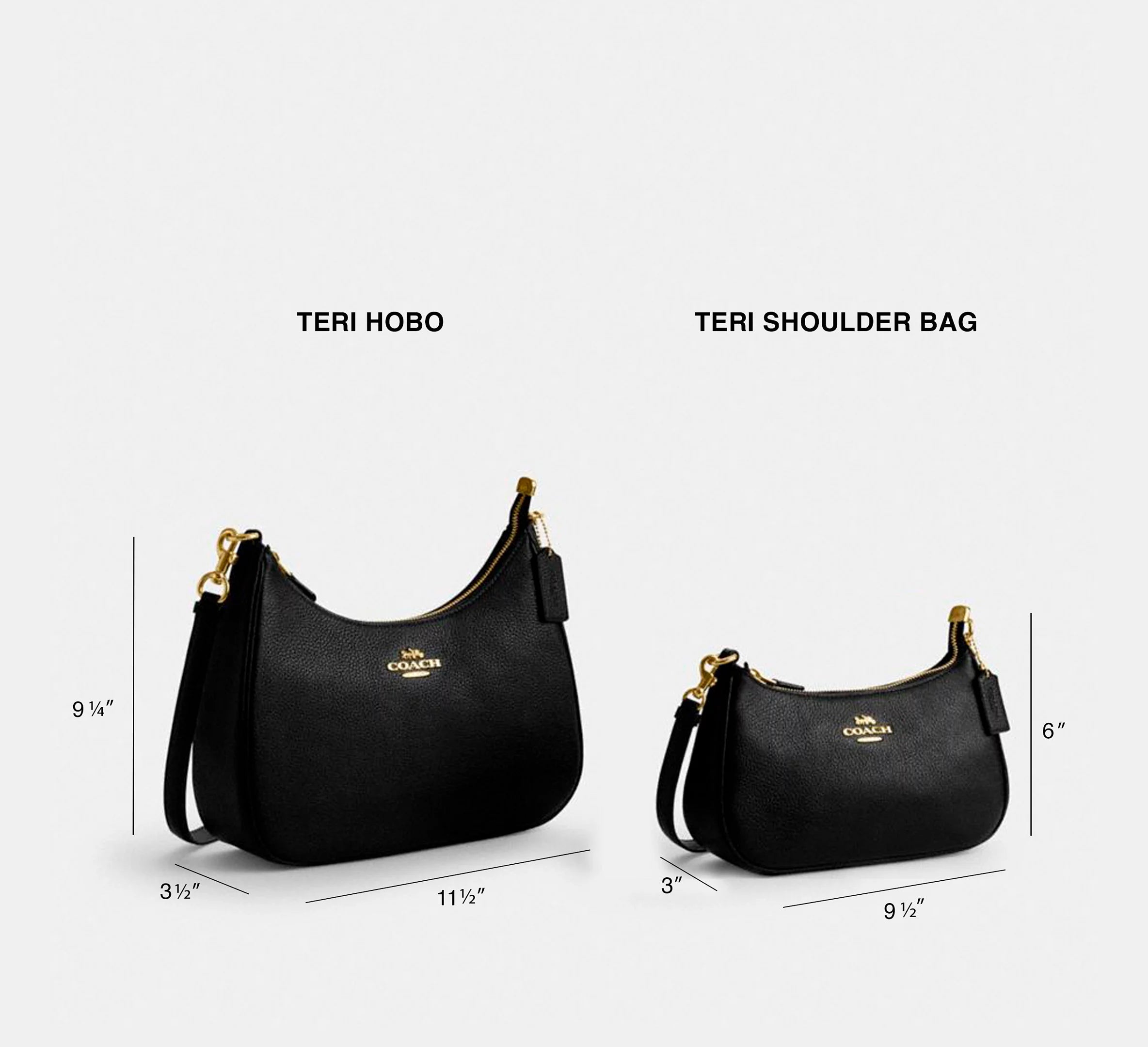 Coach - Teri Hobo Bag In Signature Canvas | Bolsa de Hombro para Dama