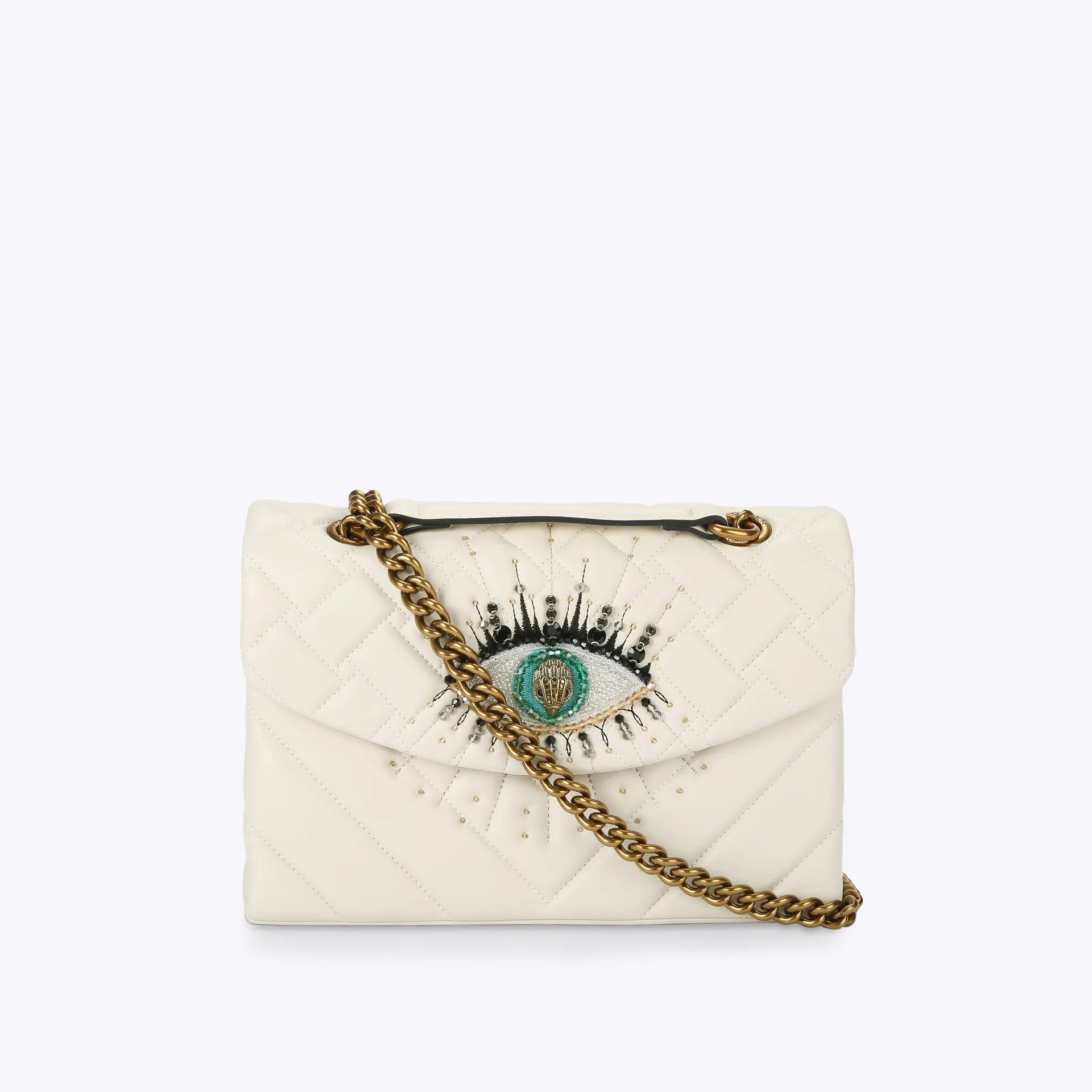 Kurt Geiger - Bolso Leather Kensington Evil Eye | Bolso de Cuero Premium con Protección Elegante

