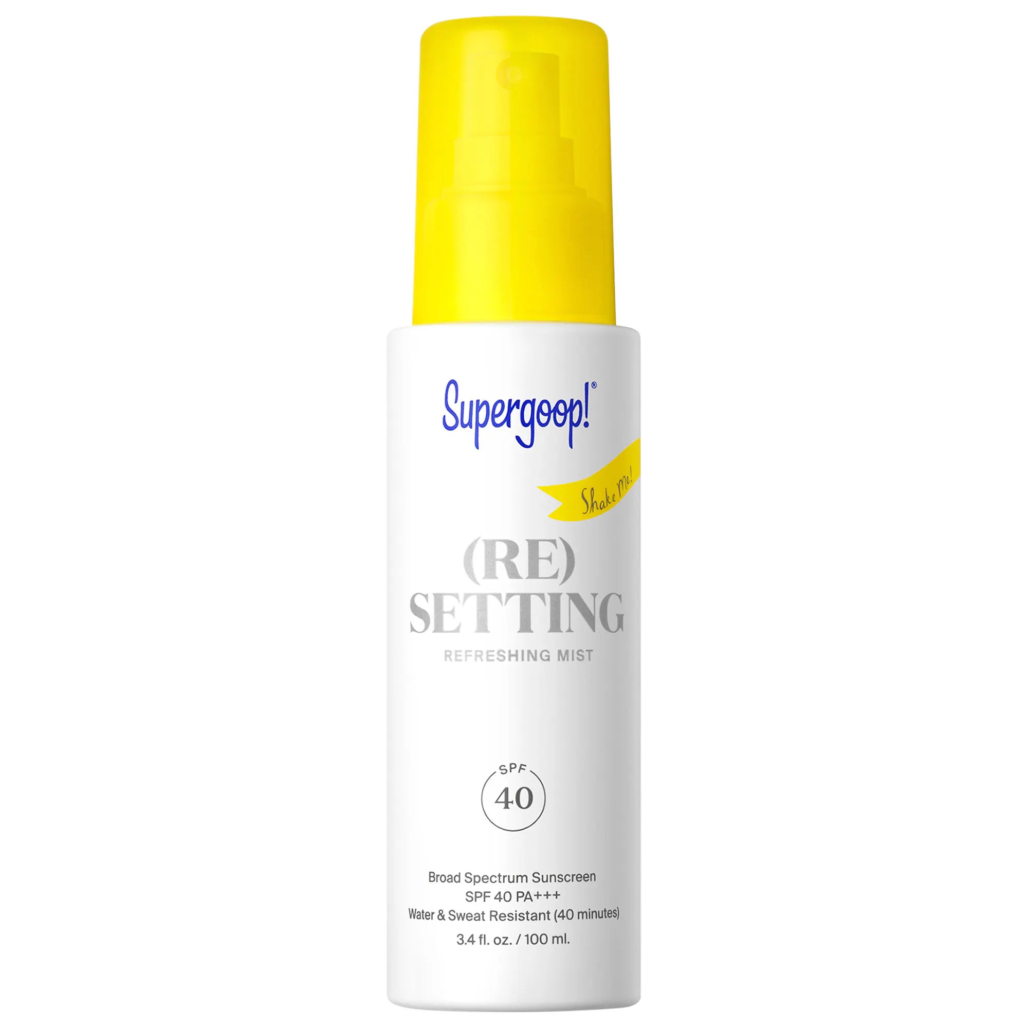 Supergoop - (Re) Setting Refreshing Mist SPF 40 | Spray Fijador Maquillaje