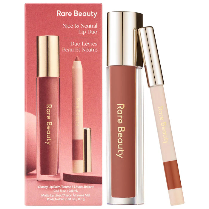 Rare Beauty - Nice & Neutral Lip Gloss and Liner Duo | Set de Labios
