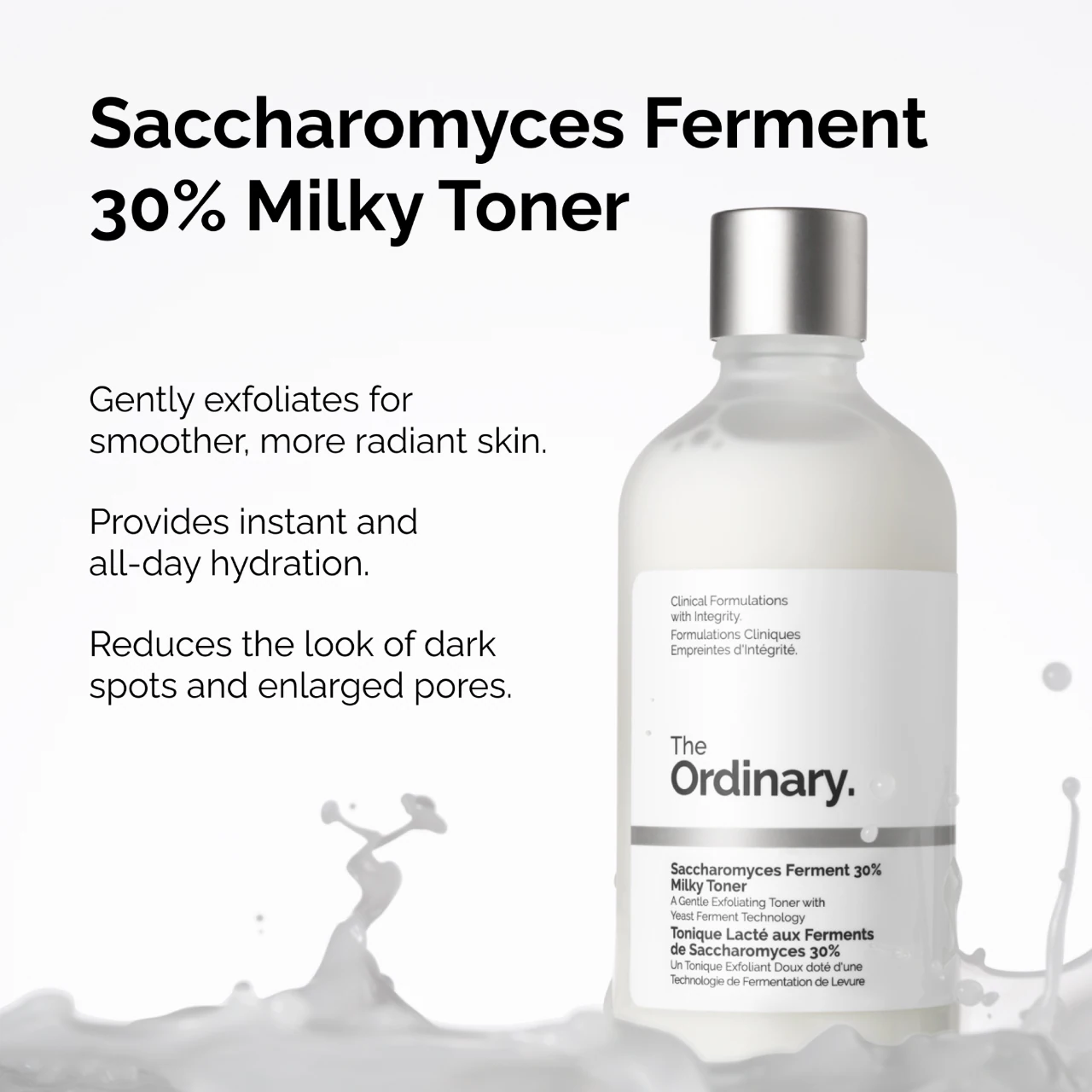 The Ordinary - Saccharomyces Ferment 30% Milky Toner | Hidratación y Luminosidad