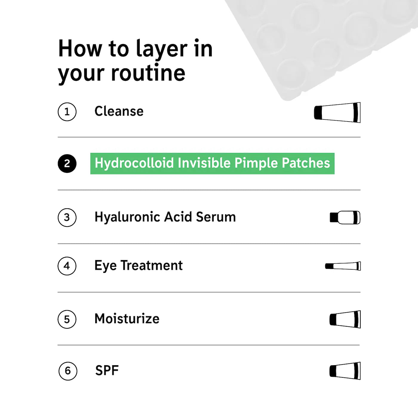 Hydrocolloid Invisible Pimple Patches