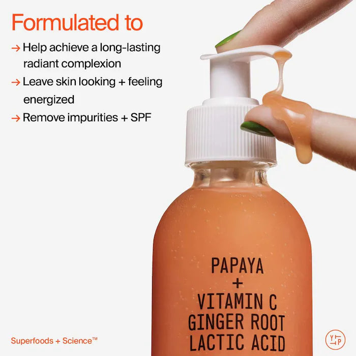 Superfruit Gentle Exfoliating Cleanser with Vitamin C + Papaya