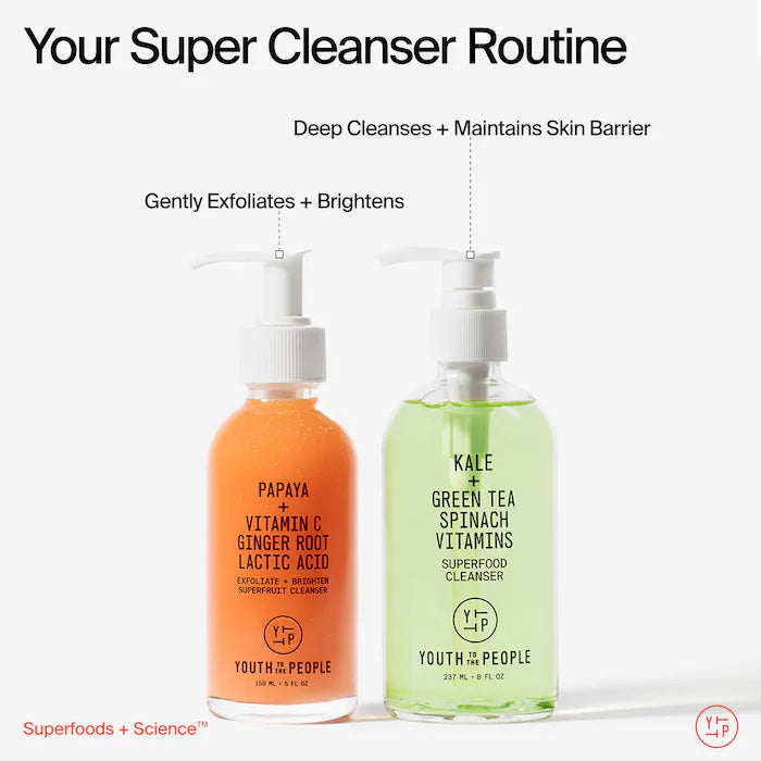 Superfruit Gentle Exfoliating Cleanser with Vitamin C + Papaya