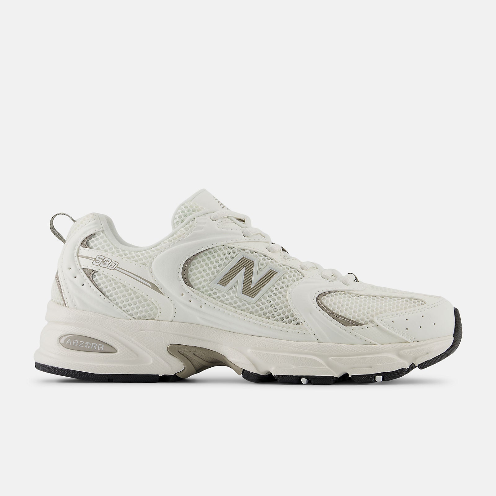 New Balance 530 White with Sea Salt with Arid Stone