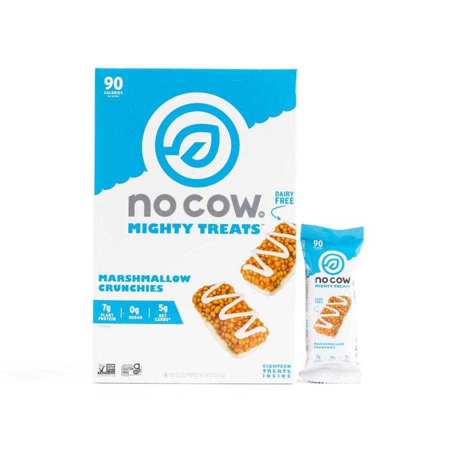 NoCow - Marshmallow Crunchies - 18 Count | Postre Saludable