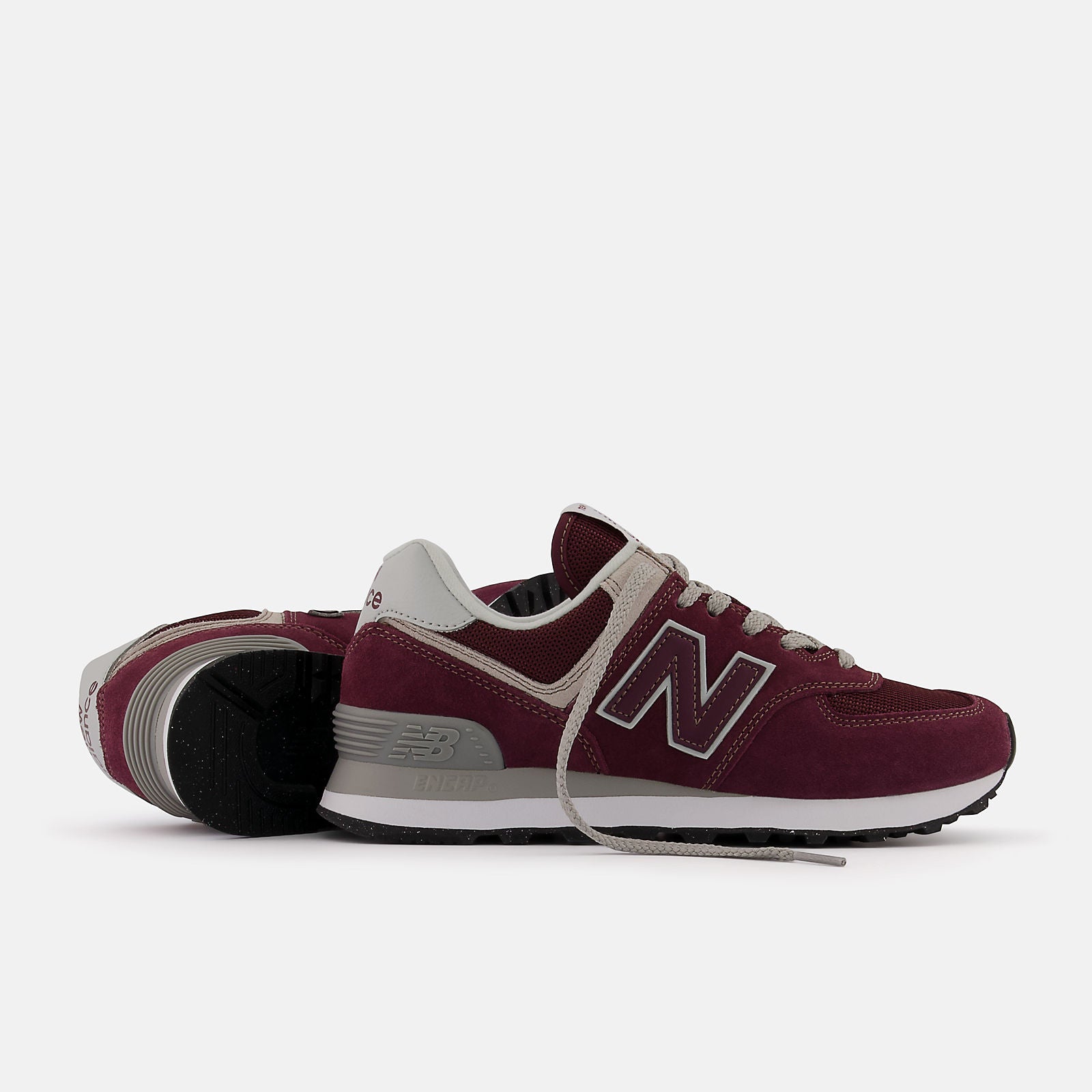 574 Burgundy with white